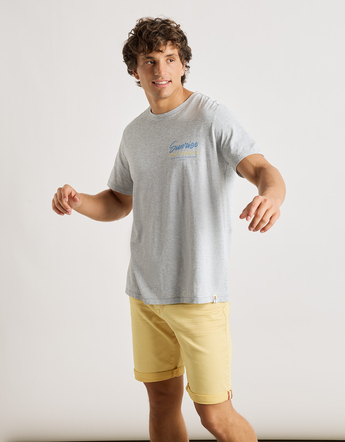 Camiseta Manga Corta Gris - Sundaise 3