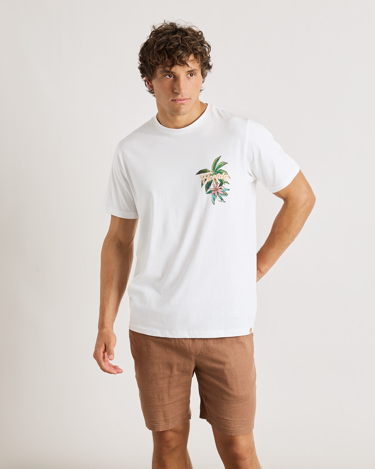 White Short-Sleeved T-Shirt - Villagator