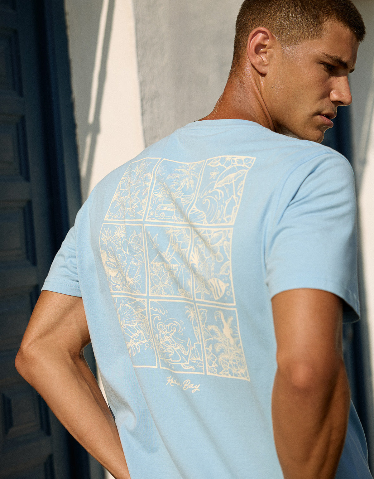 Camiseta Manga Corta Azul - Rory