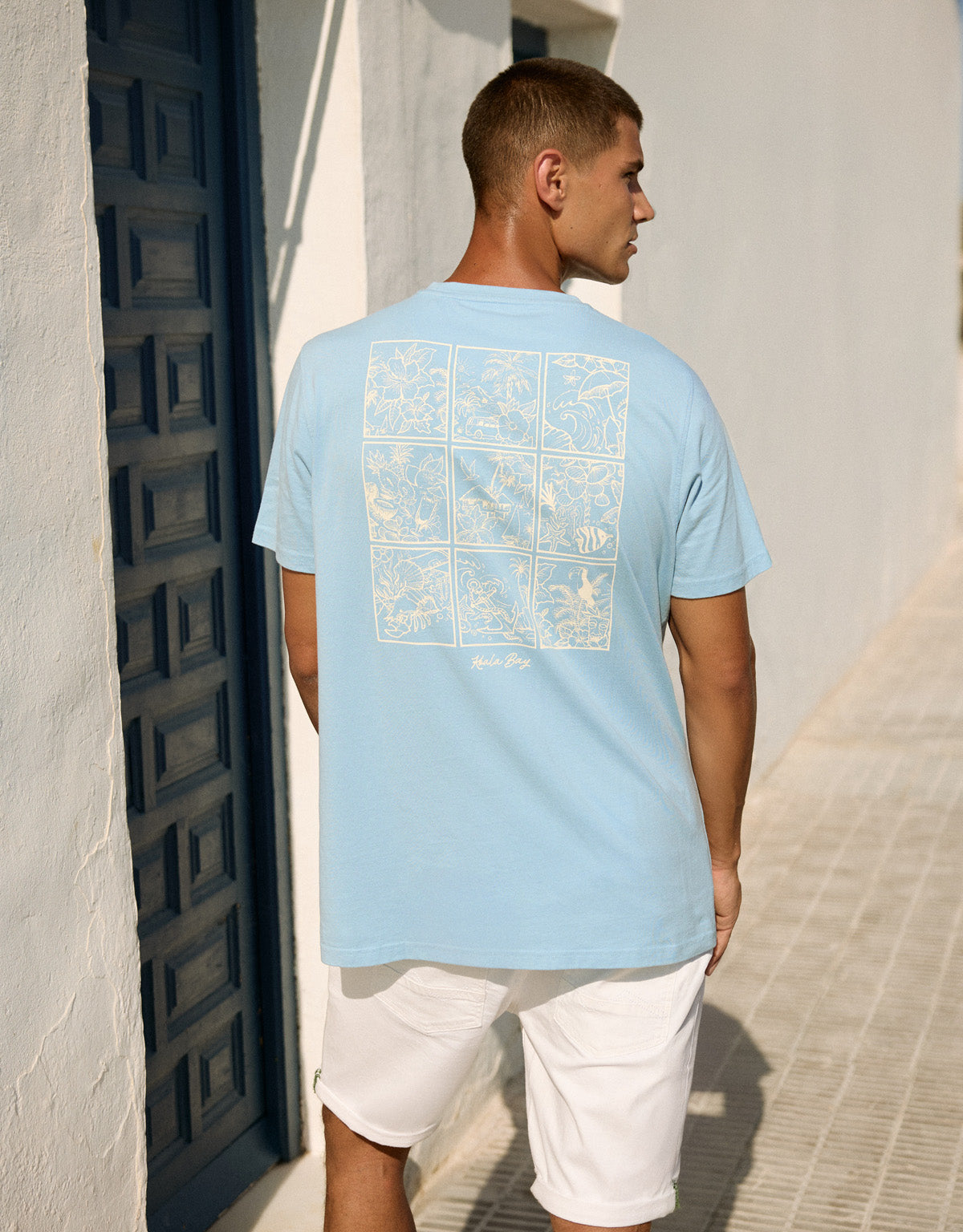 Camiseta Manga Corta Azul - Rory 3