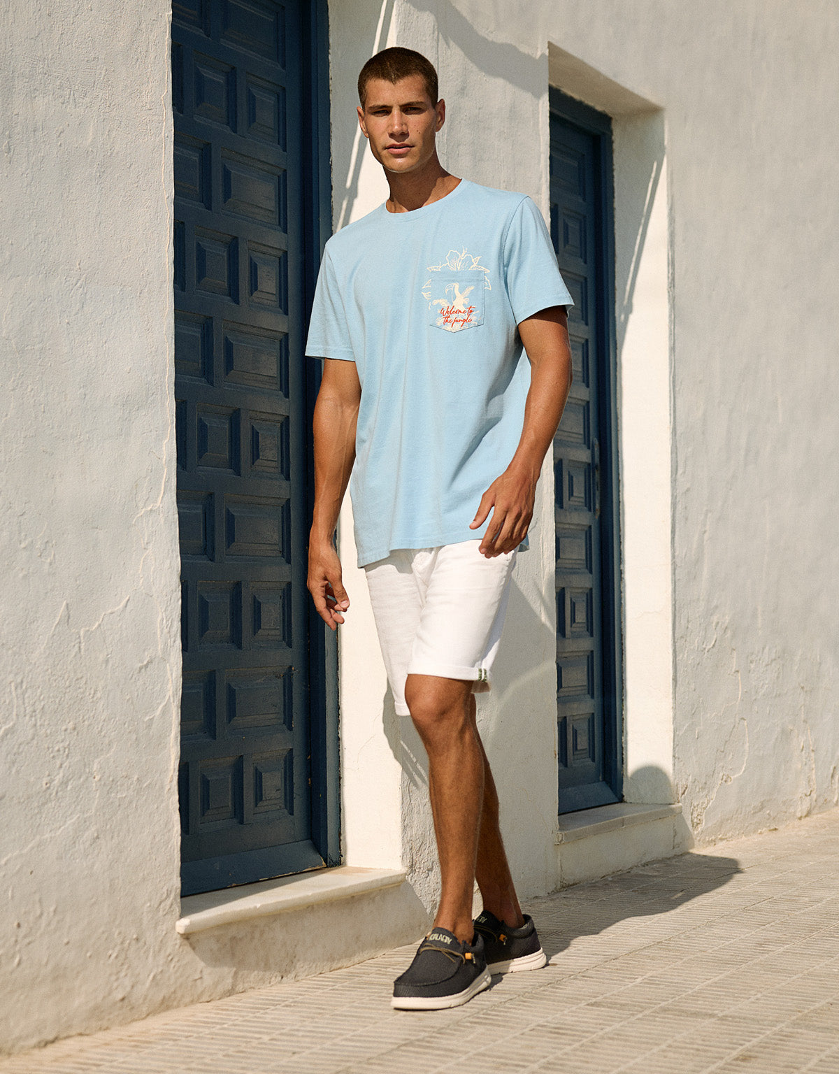 Camiseta Manga Corta Azul - Rory 7