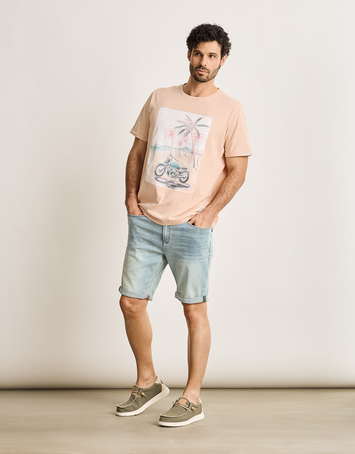 Camiseta Manga Corta Rosa - Motodean 7