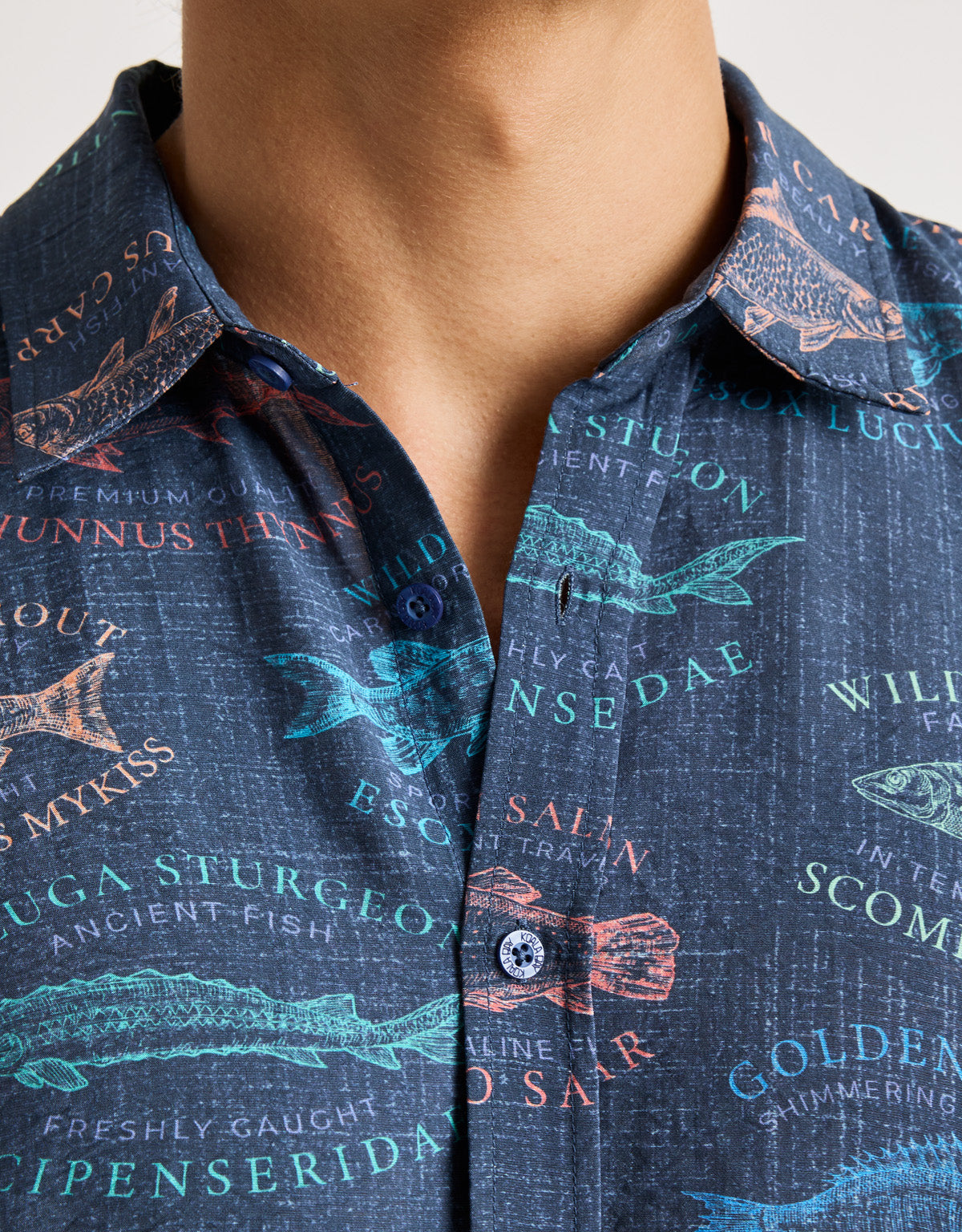 Langarmhemd Marineblau – Fishtail