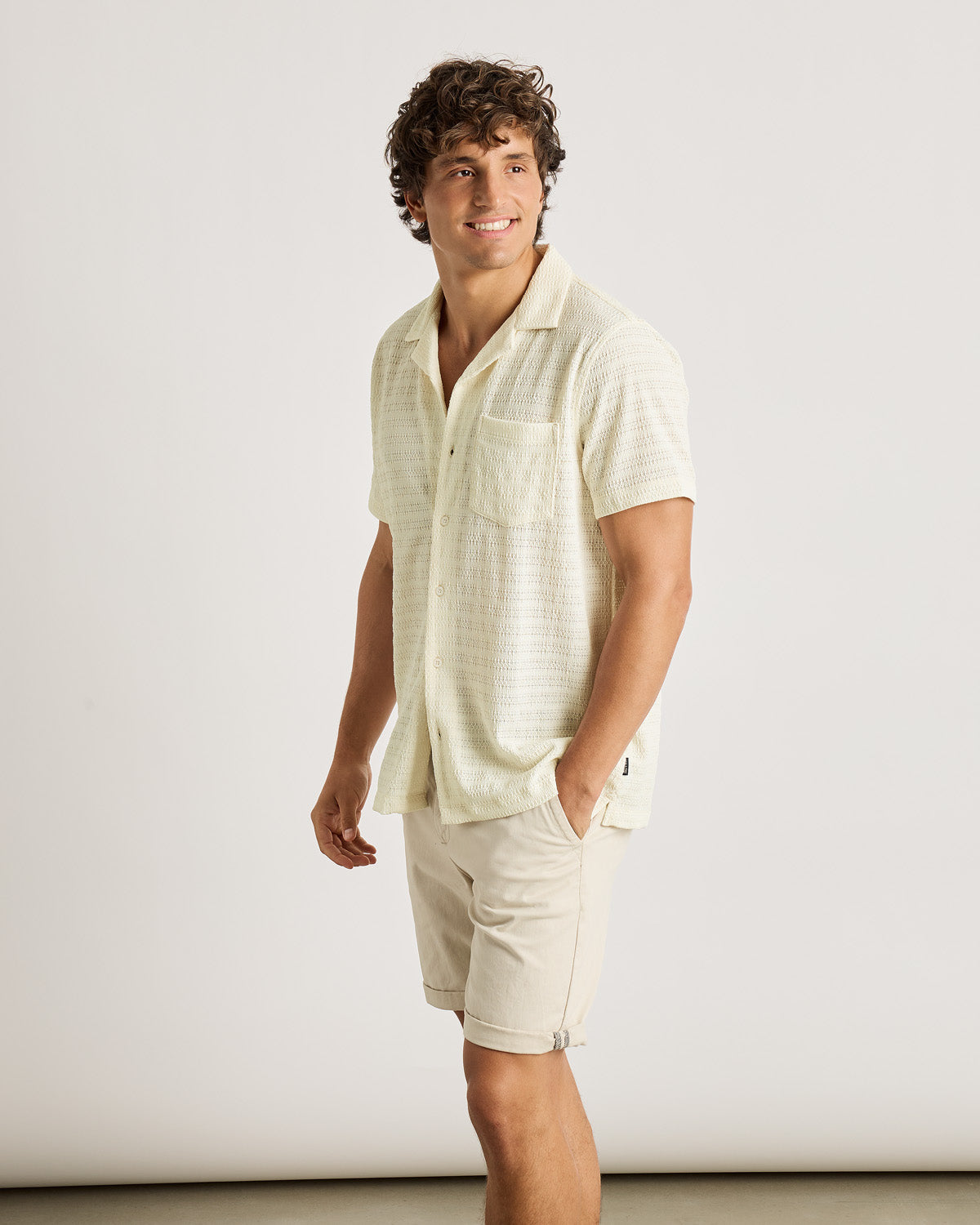 Camisa M/C Off White - Puntillet 4