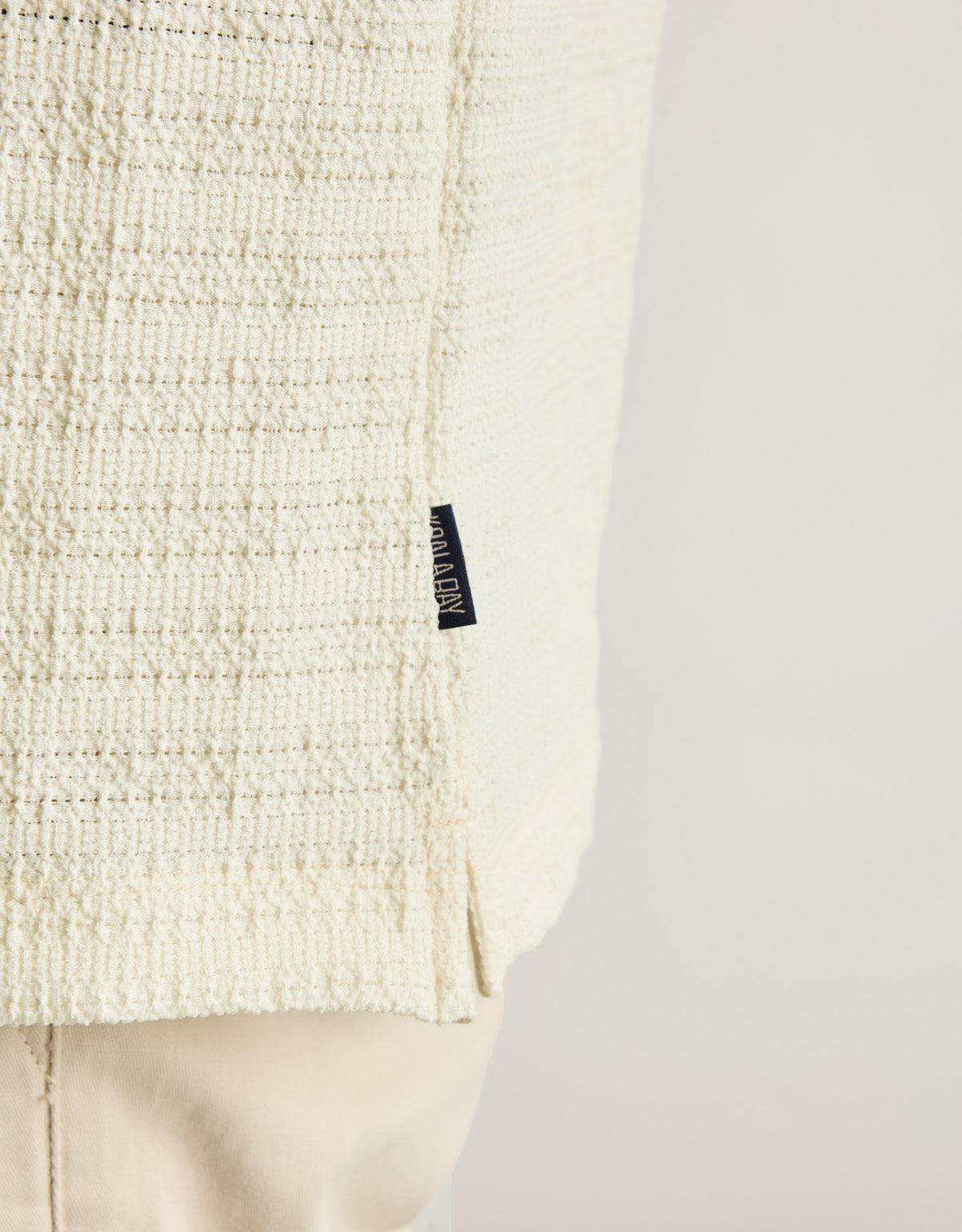 Camisa M/C Off White - Puntillet 6