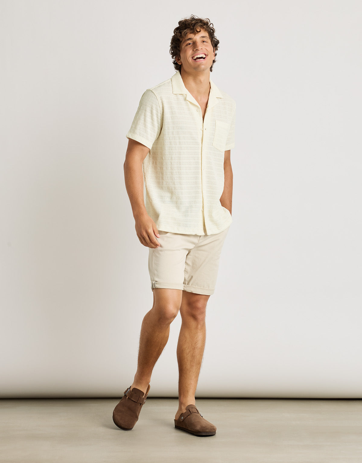 Camisa M/C Off White - Puntillet 7