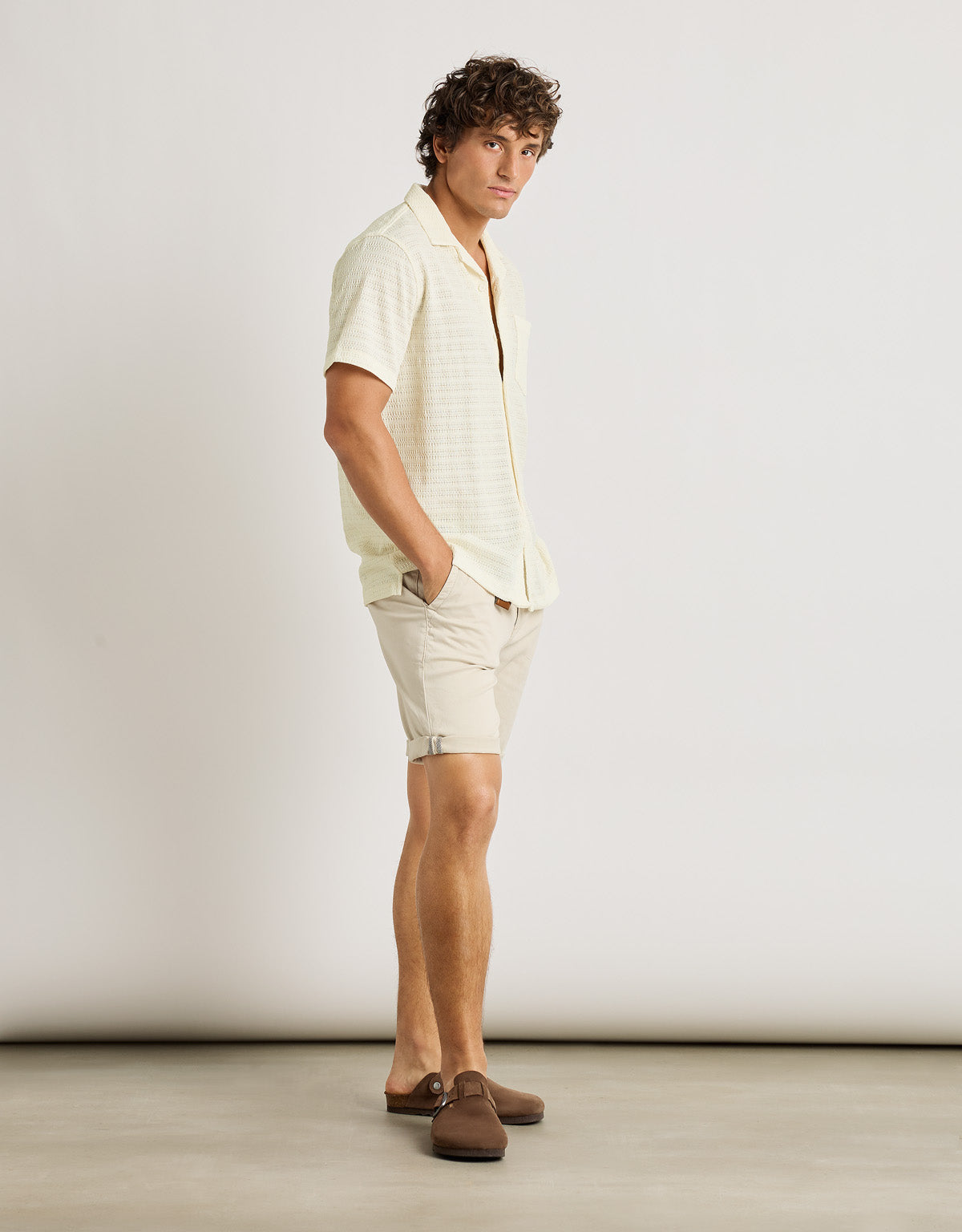 Camisa M/C Off White - Puntillet 8