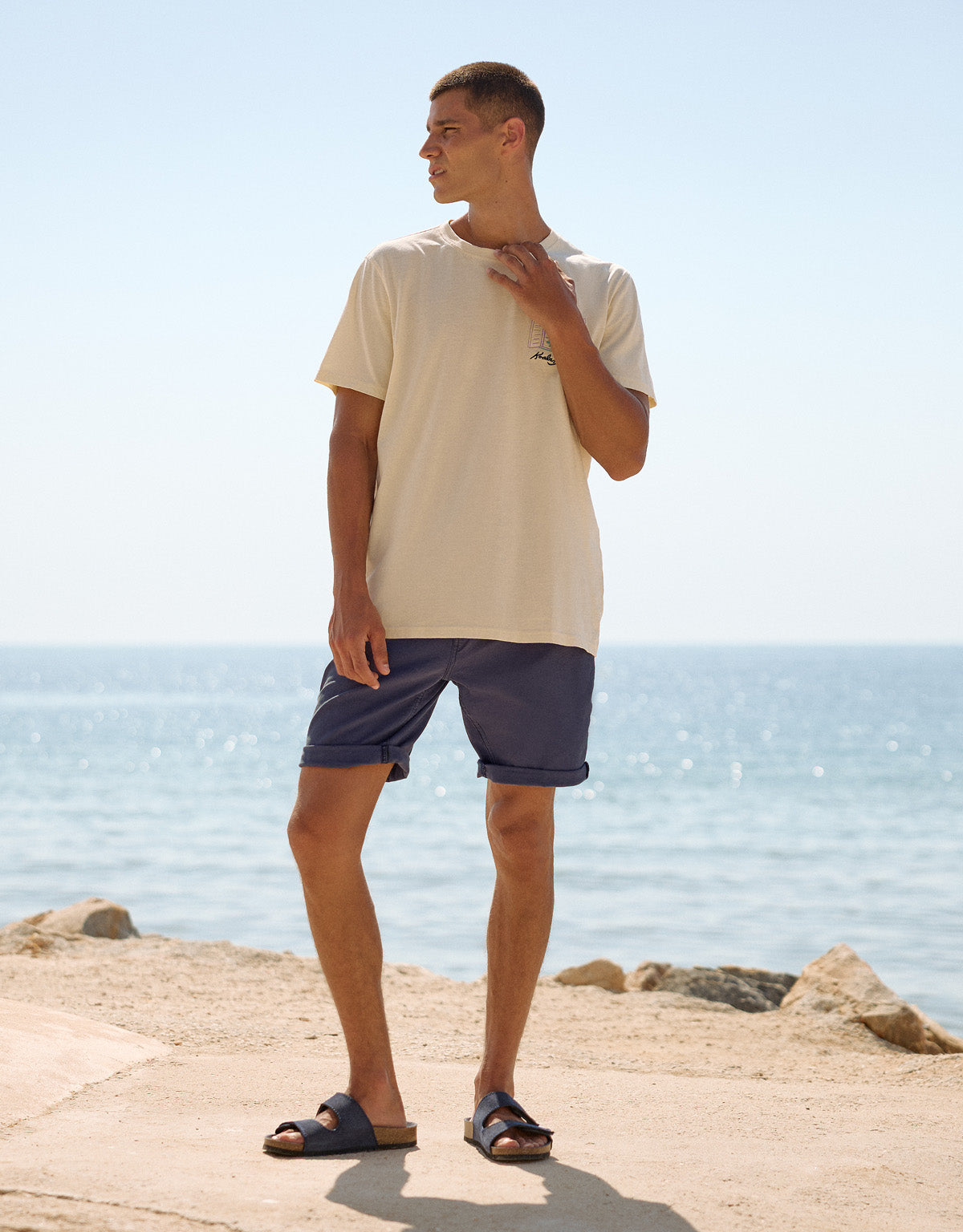 Camiseta Manga Corta Off White - Hobatsam 3