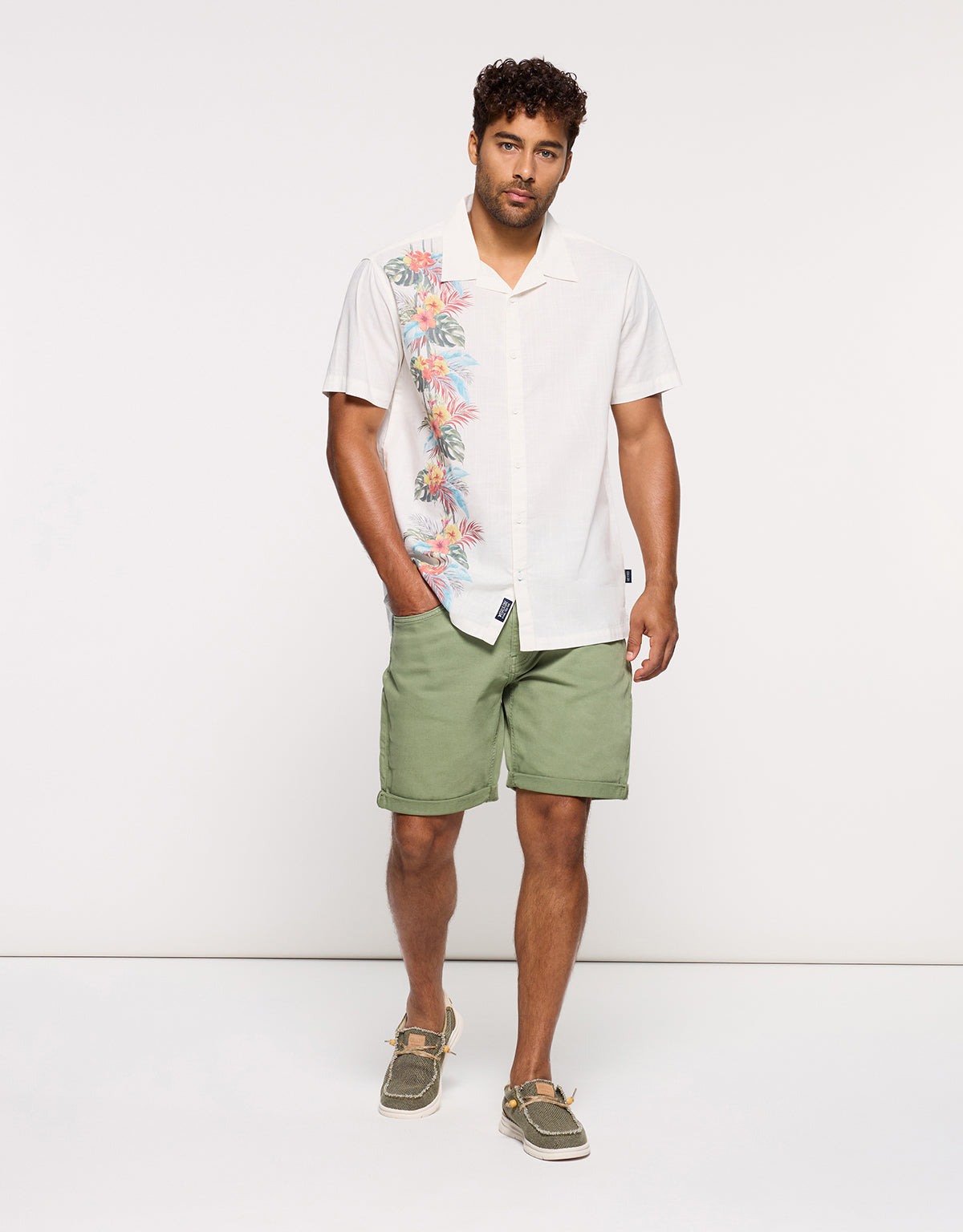 Camisa Manga Corta Off White - Trademark 6