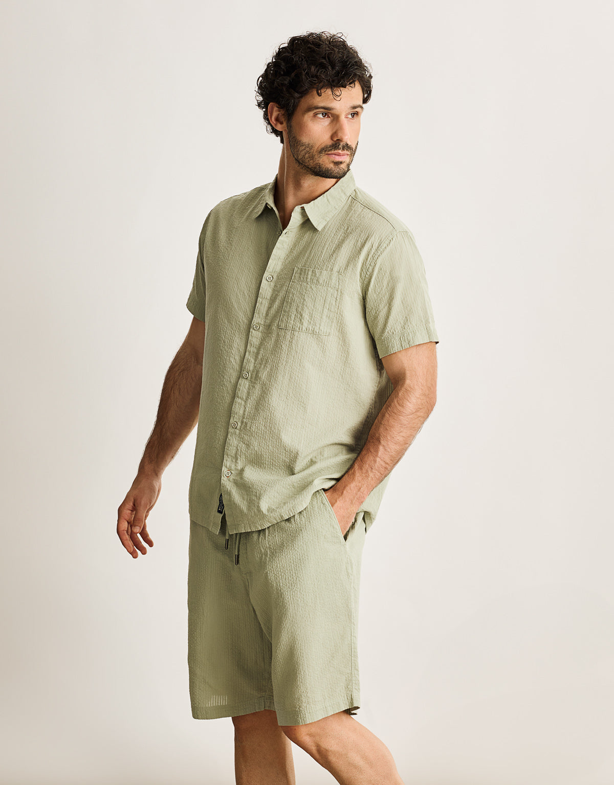 Camisa Manga Corta Kaki - Buzzed