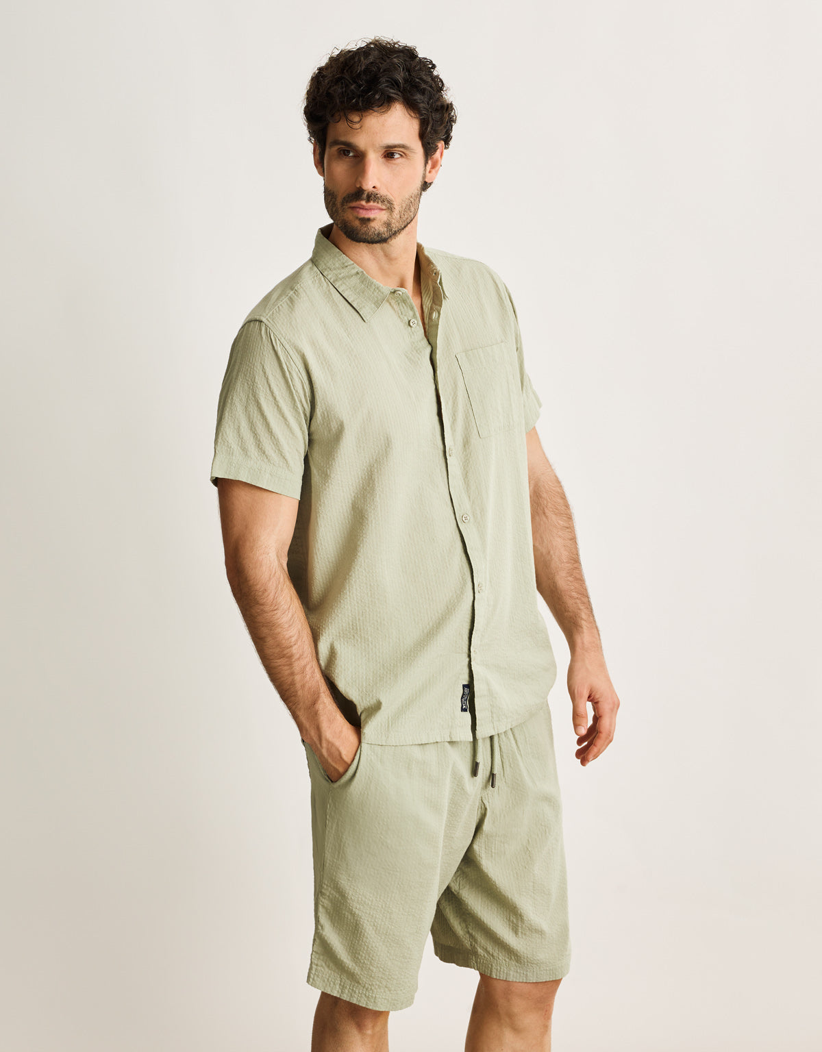 Camisa Manga Corta Kaki - Buzzed 4