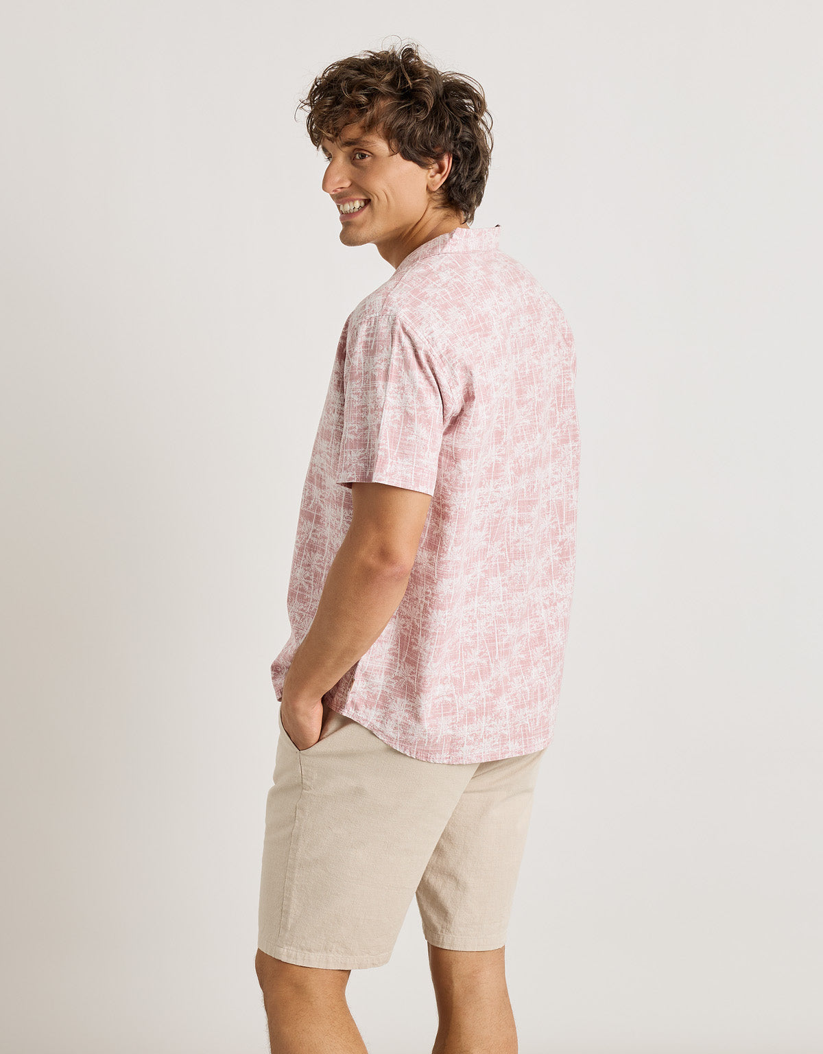 Camisa Manga Corta Rosa - Ruzz 3
