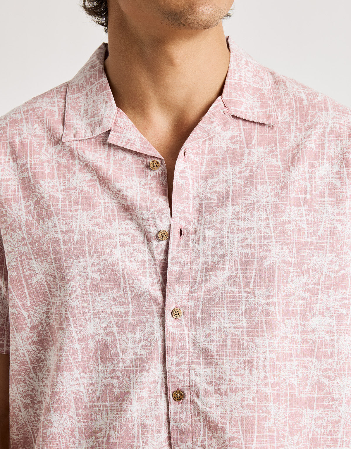 Camisa Manga Corta Rosa - Ruzz 5