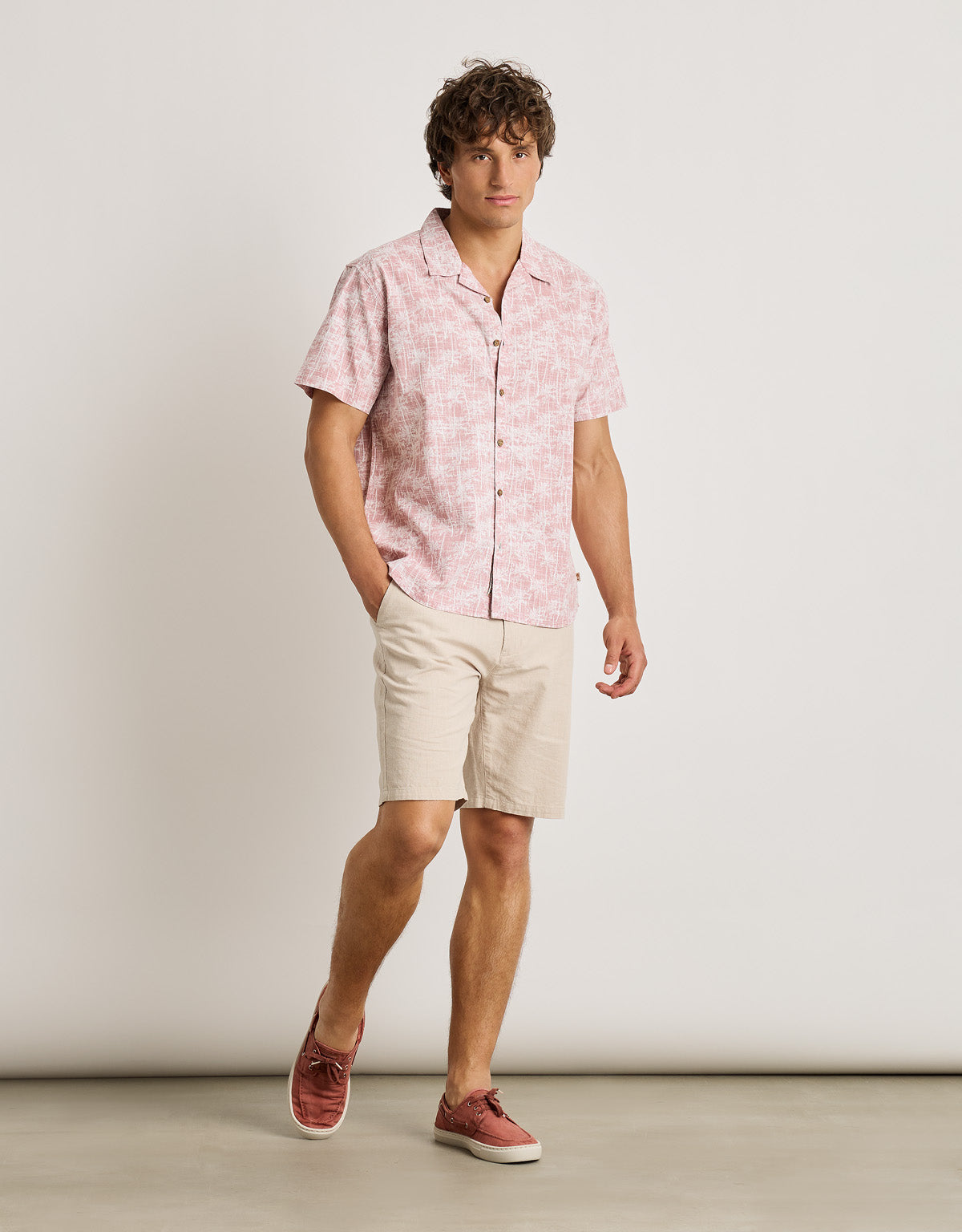 Camisa Manga Corta Rosa - Ruzz 6