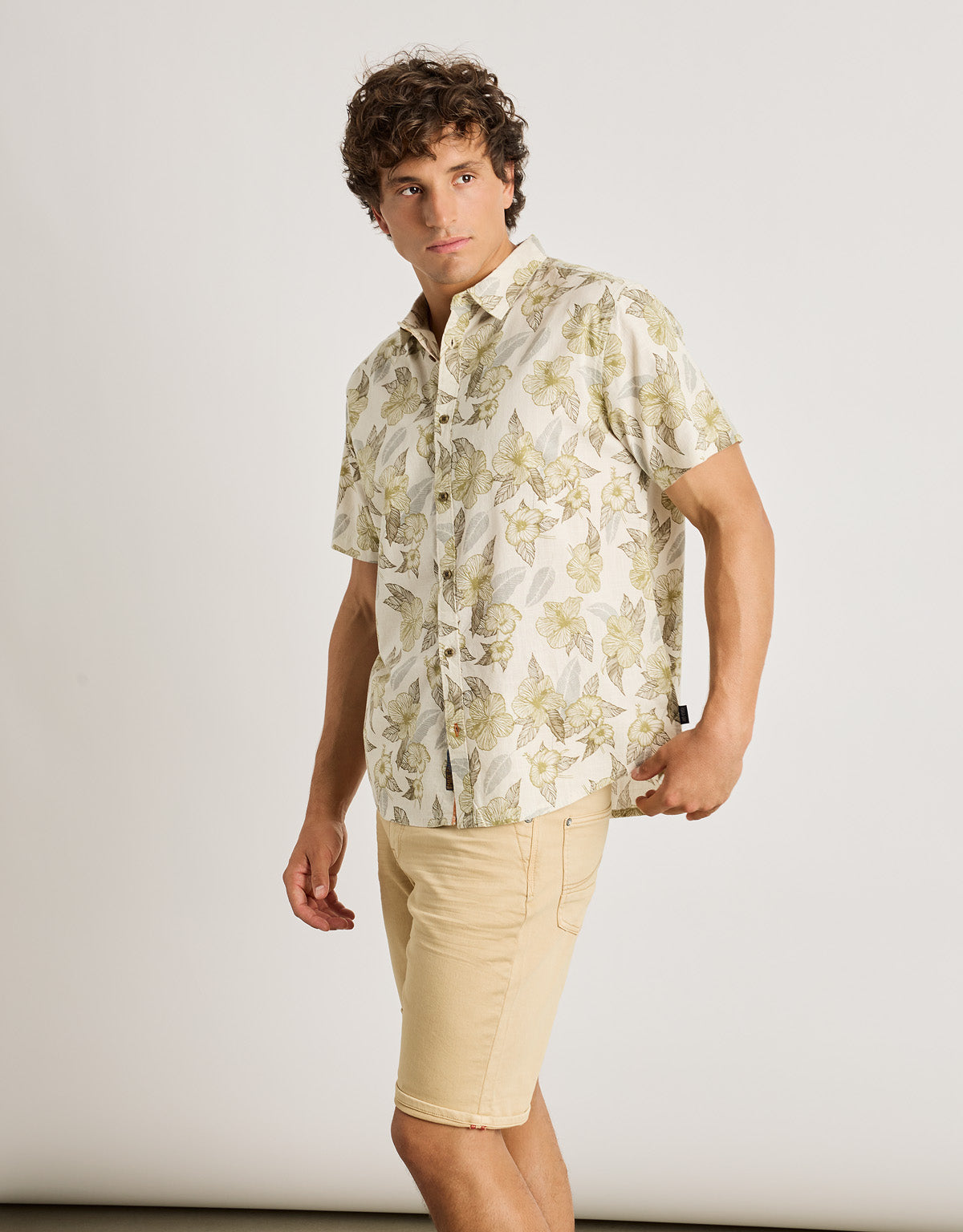 Chemise verte à manches courtes - Soto