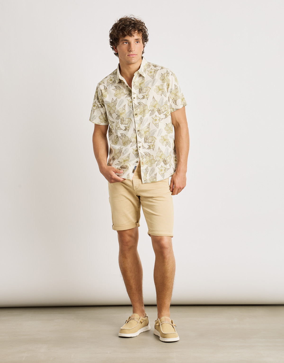 Chemise verte à manches courtes - Soto