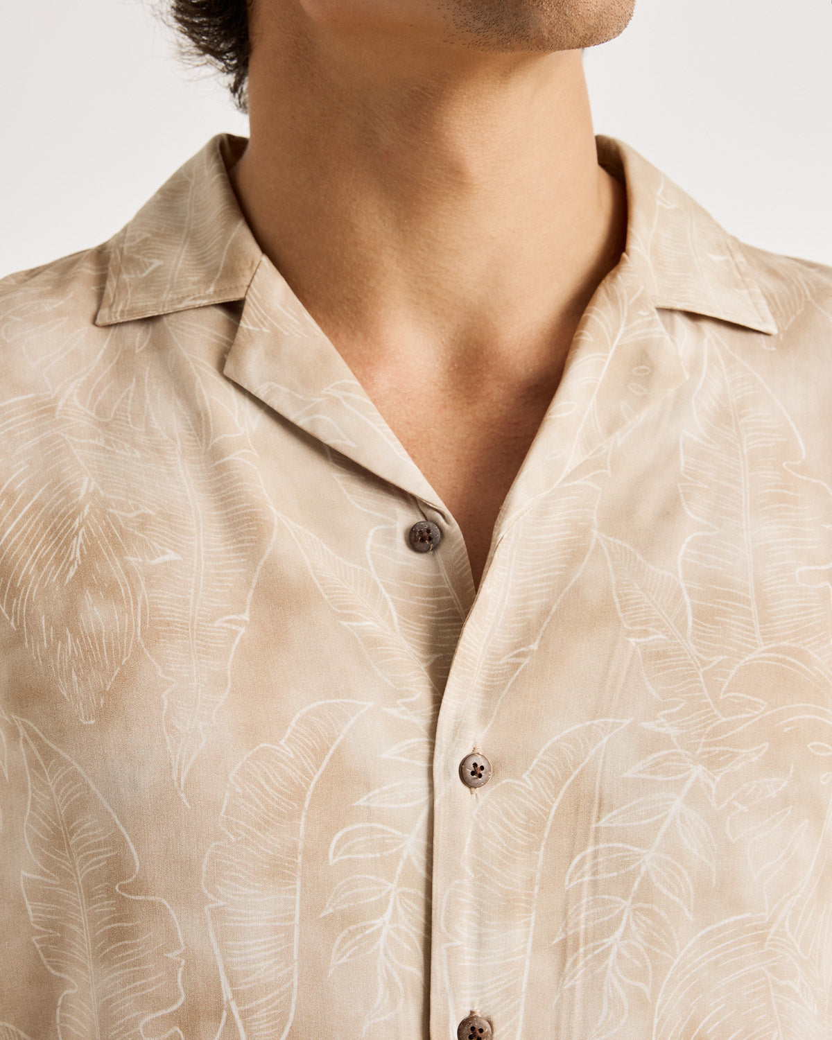 Kurzarmhemd Braun - Fog