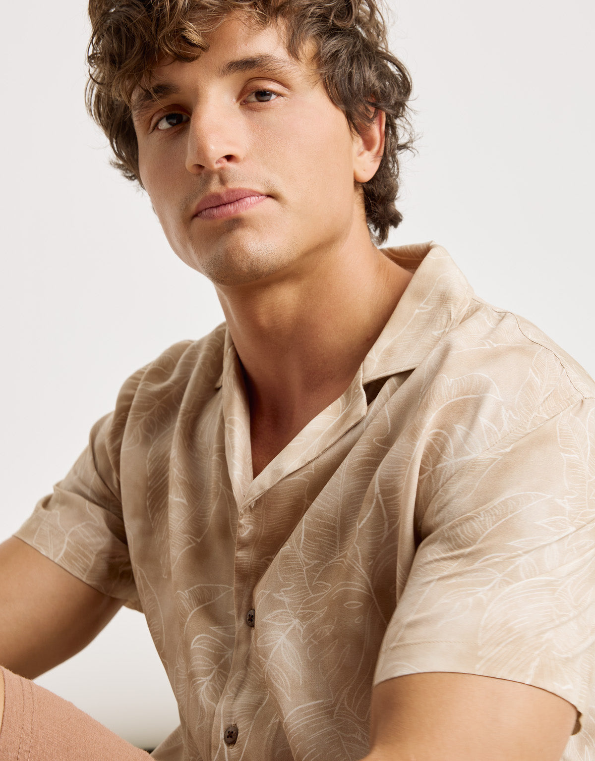 Kurzarmhemd Braun - Fog