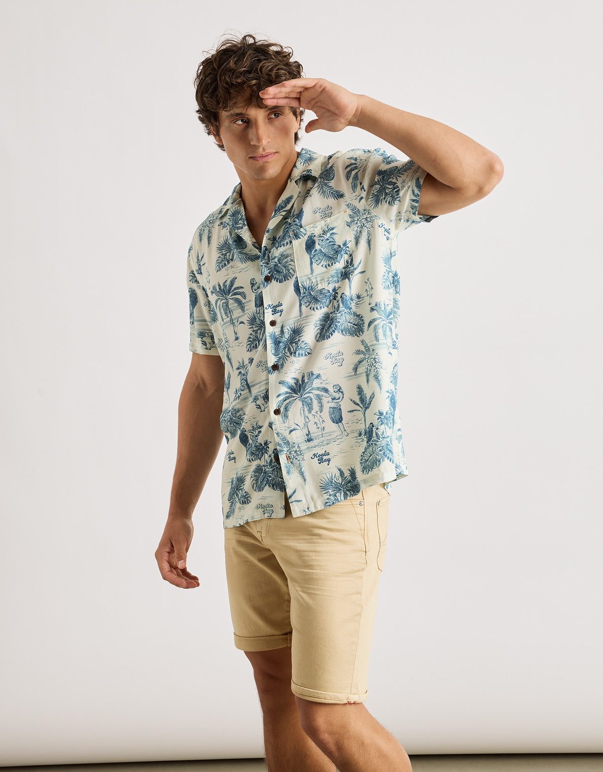 Camisa Manga Corta Azul - Papan 4