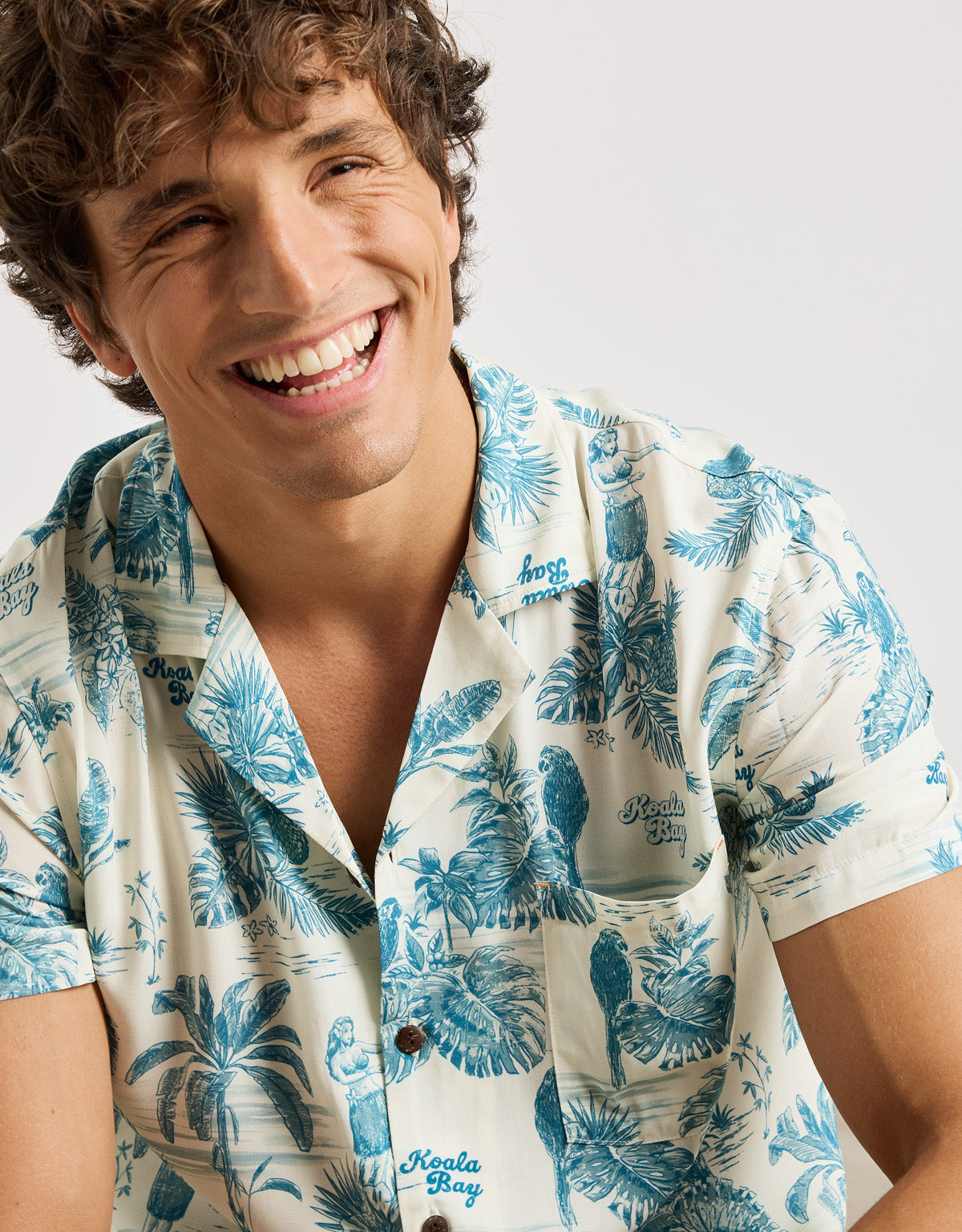 Camisa Manga Corta Azul - Papan 2