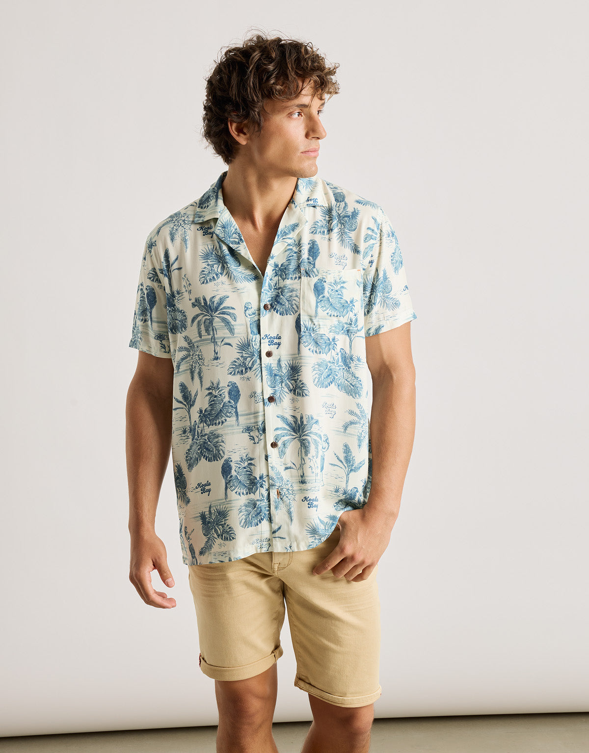 Camisa Manga Corta Azul - Papan