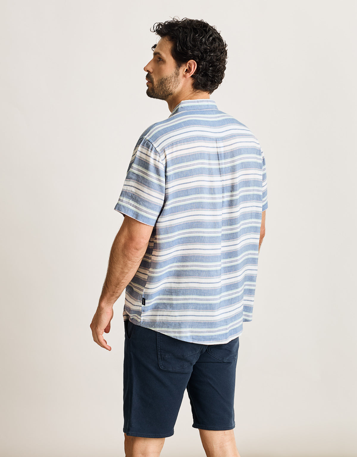 Camisa Manga Corta Azul - Coated 3