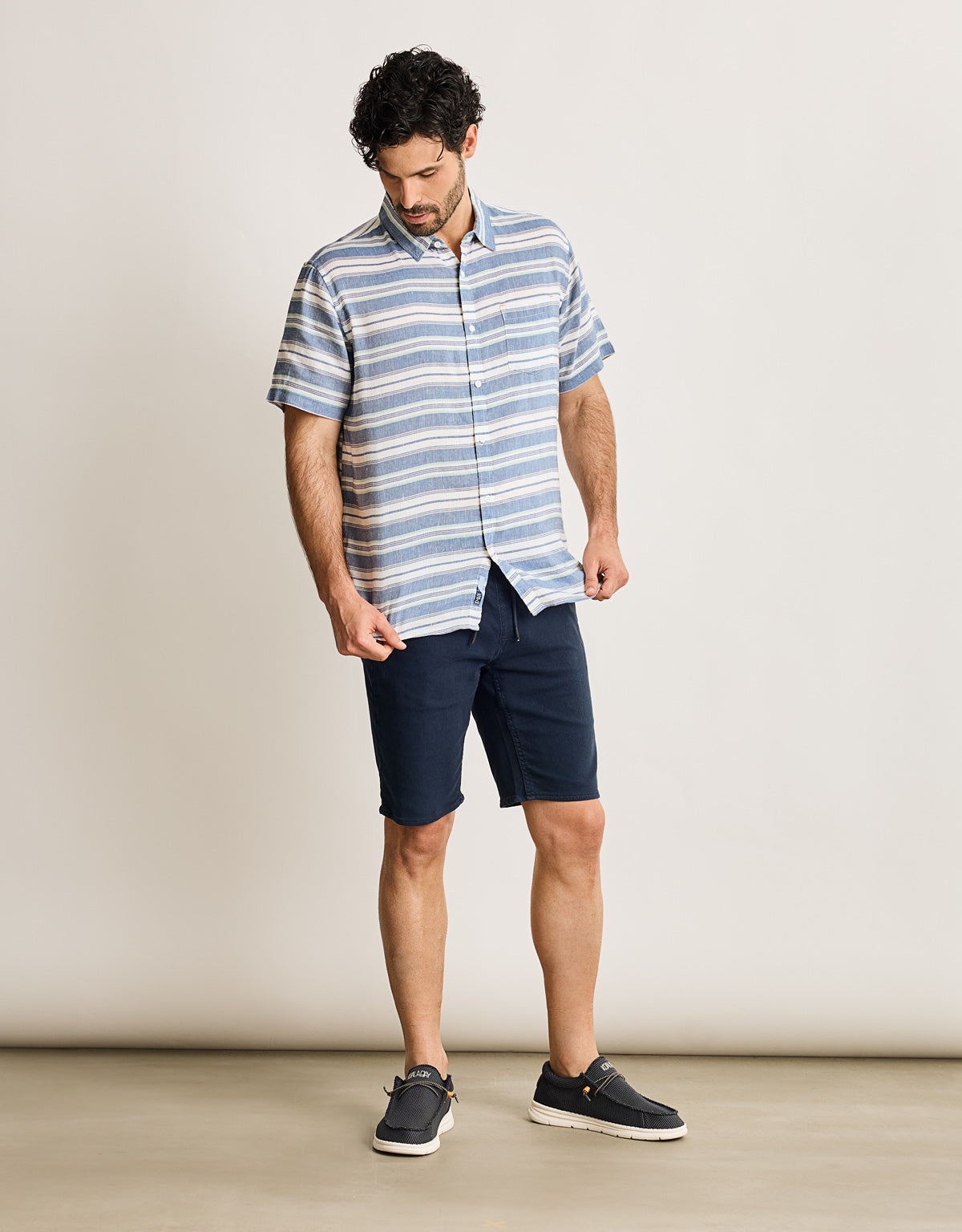 Camisa Manga Corta Azul - Coated 6