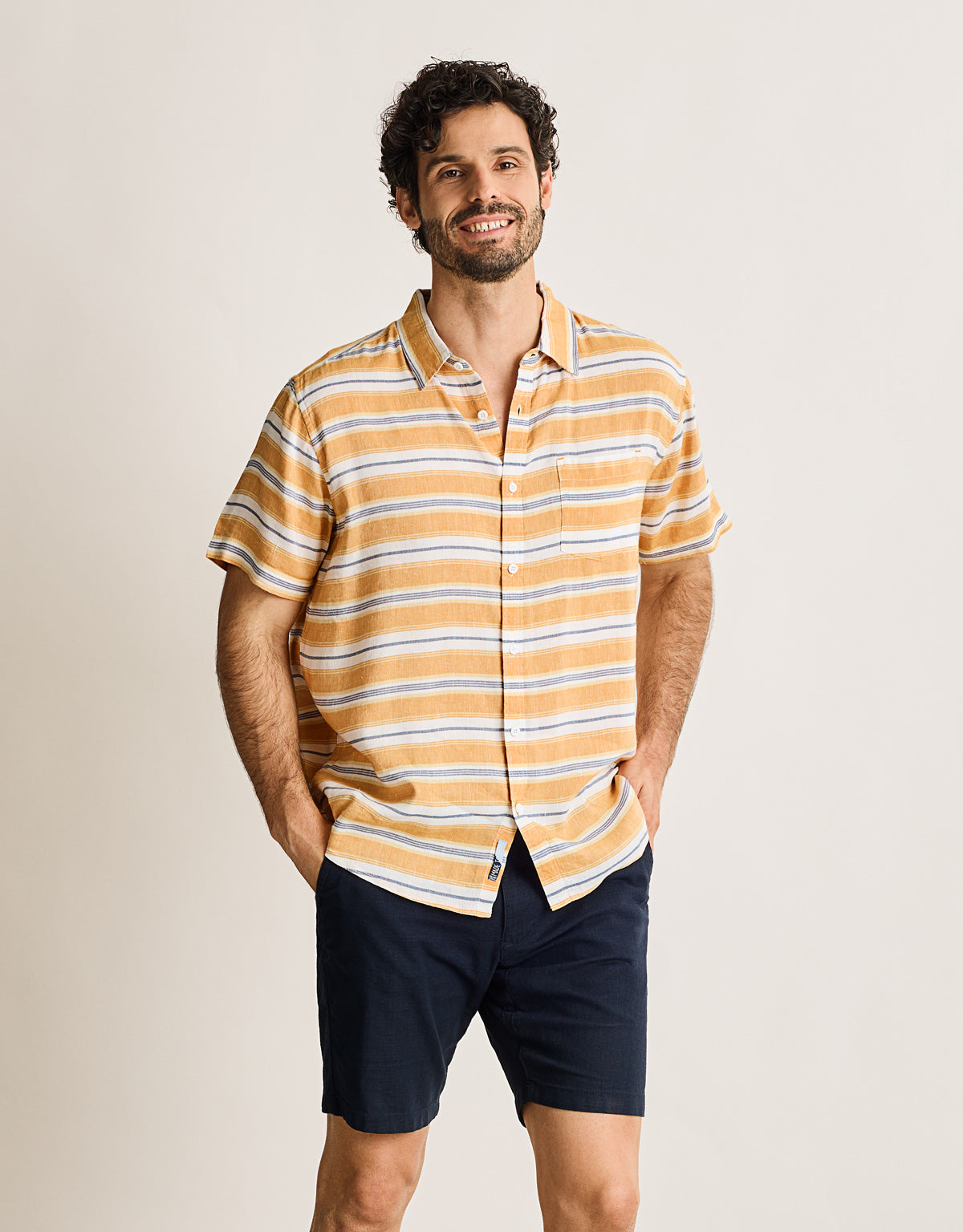 Camisa Manga Corta Amarillo - Coated 4