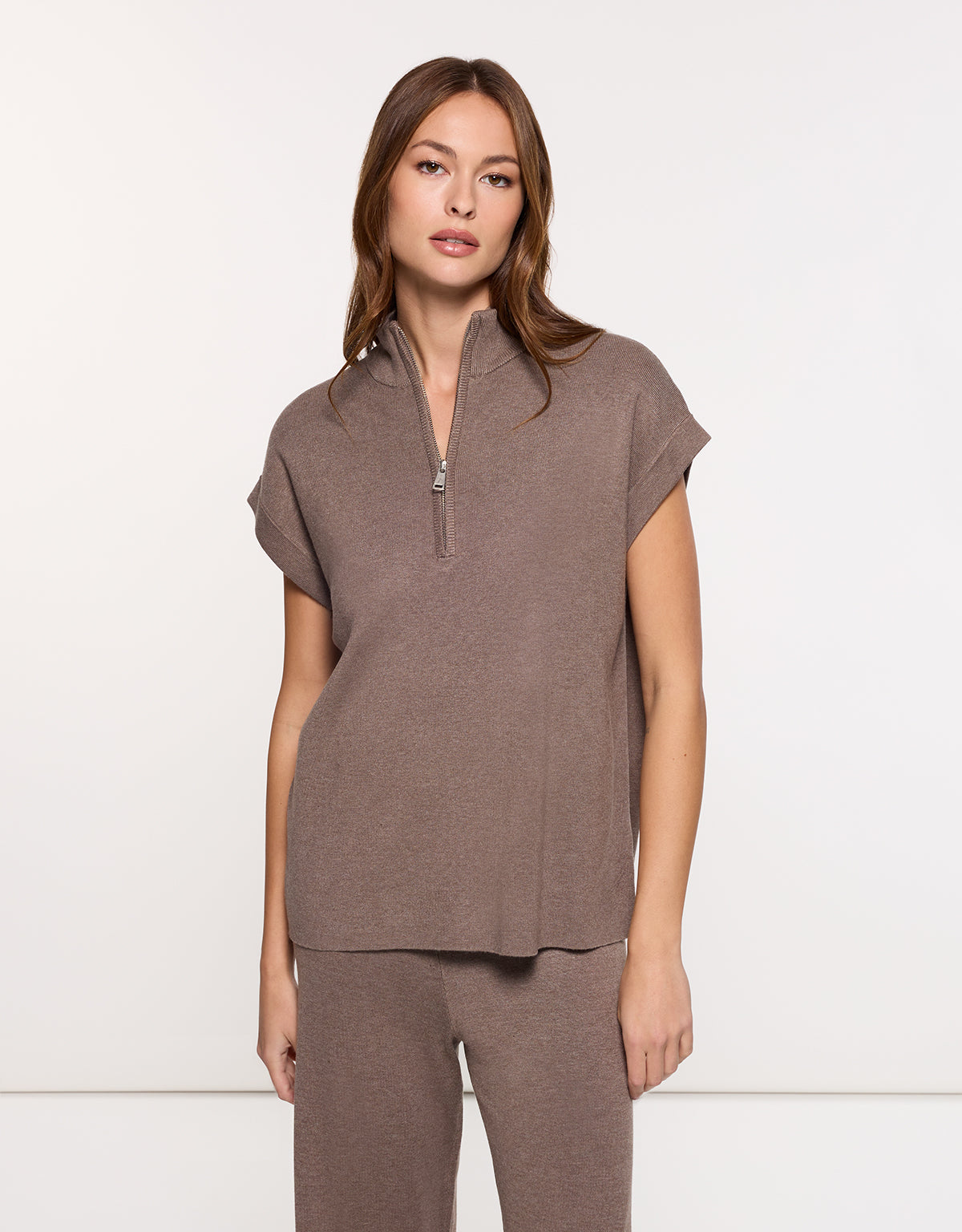 Jersey Manga corta Marrón - Ruyan