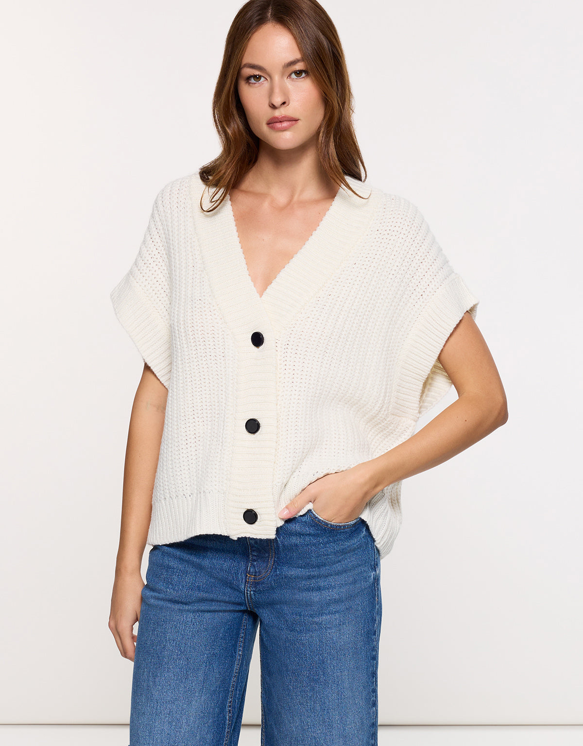 Chaleco de Punto Blanco - Richy 2