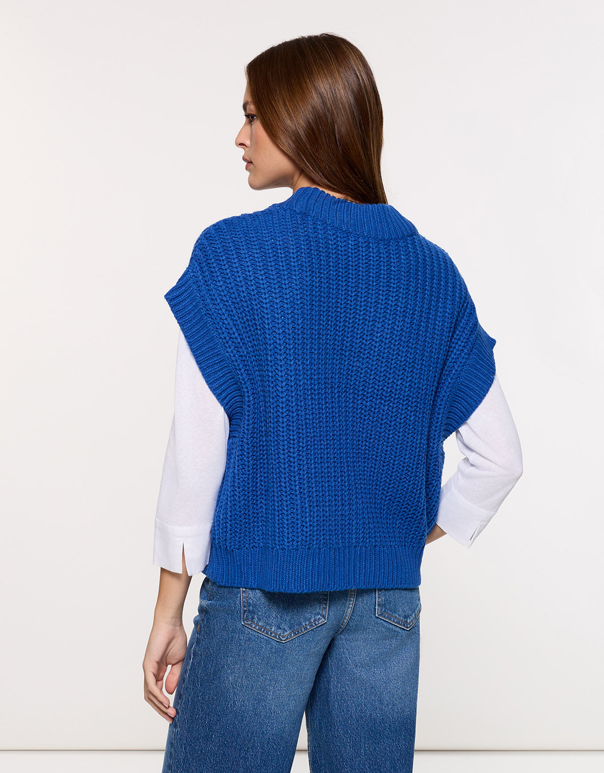 Chaleco de Punto Azul - Richy 4