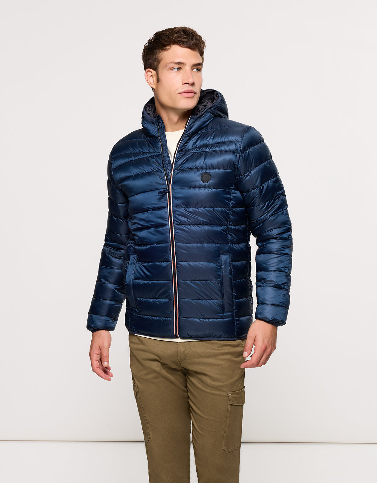 Chaqueta Azul Marino con Capucha - Tuck