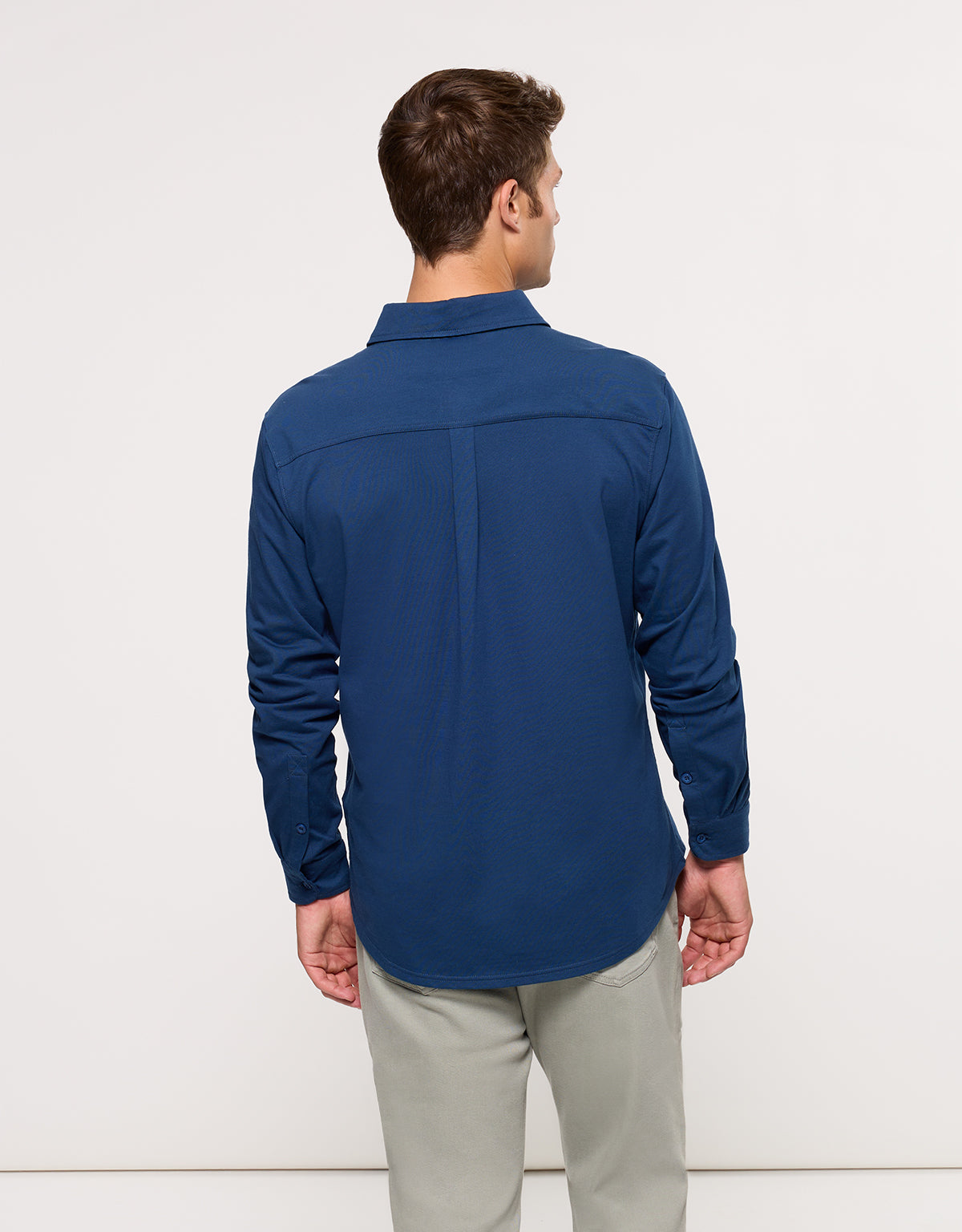 Langarmhemd in Marineblau – Niana