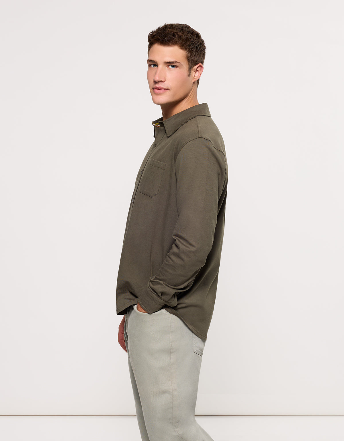 Camisa Manga Larga Verde - Niana 3