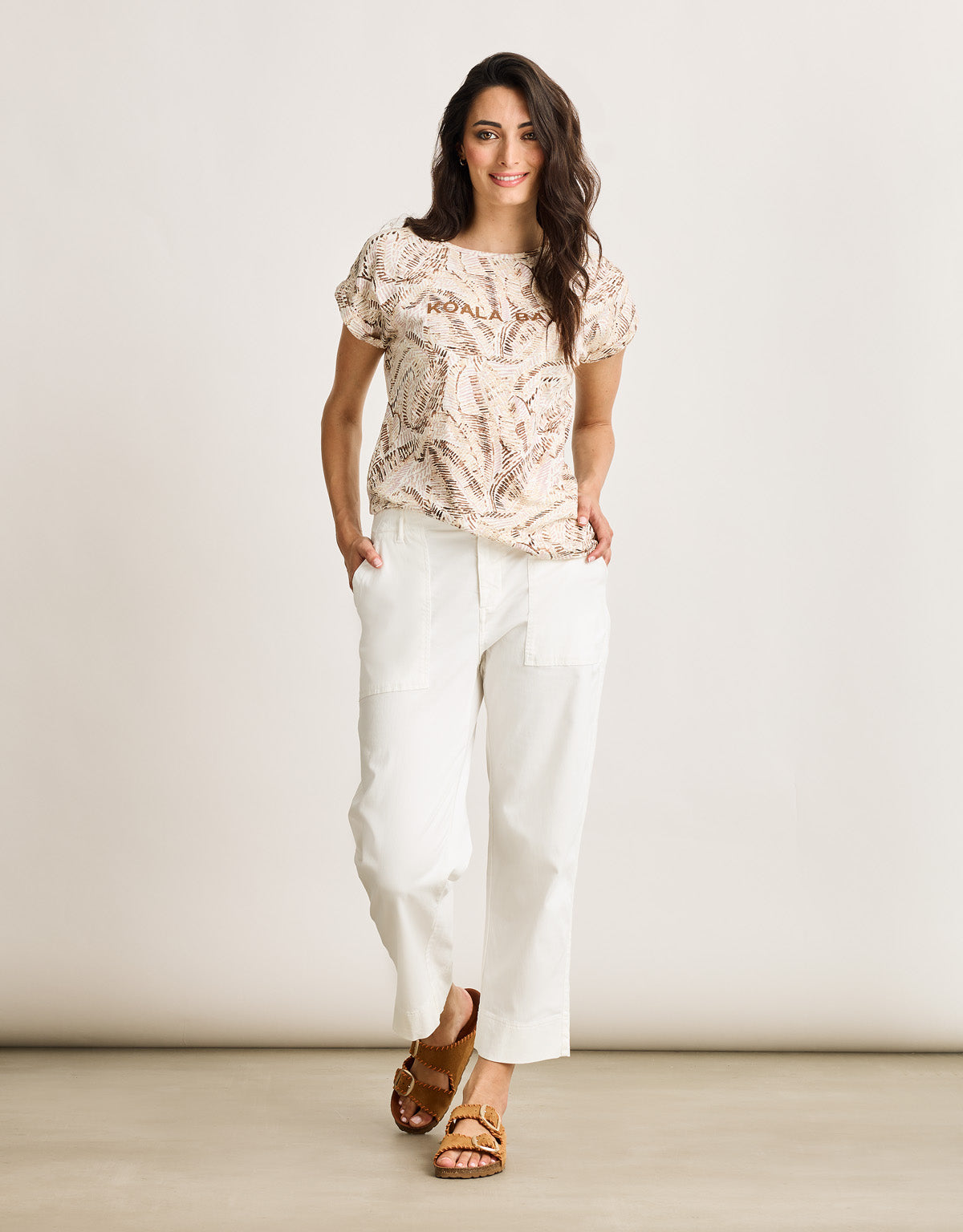 Camiseta Manga Corta Beige - Zebriye 6