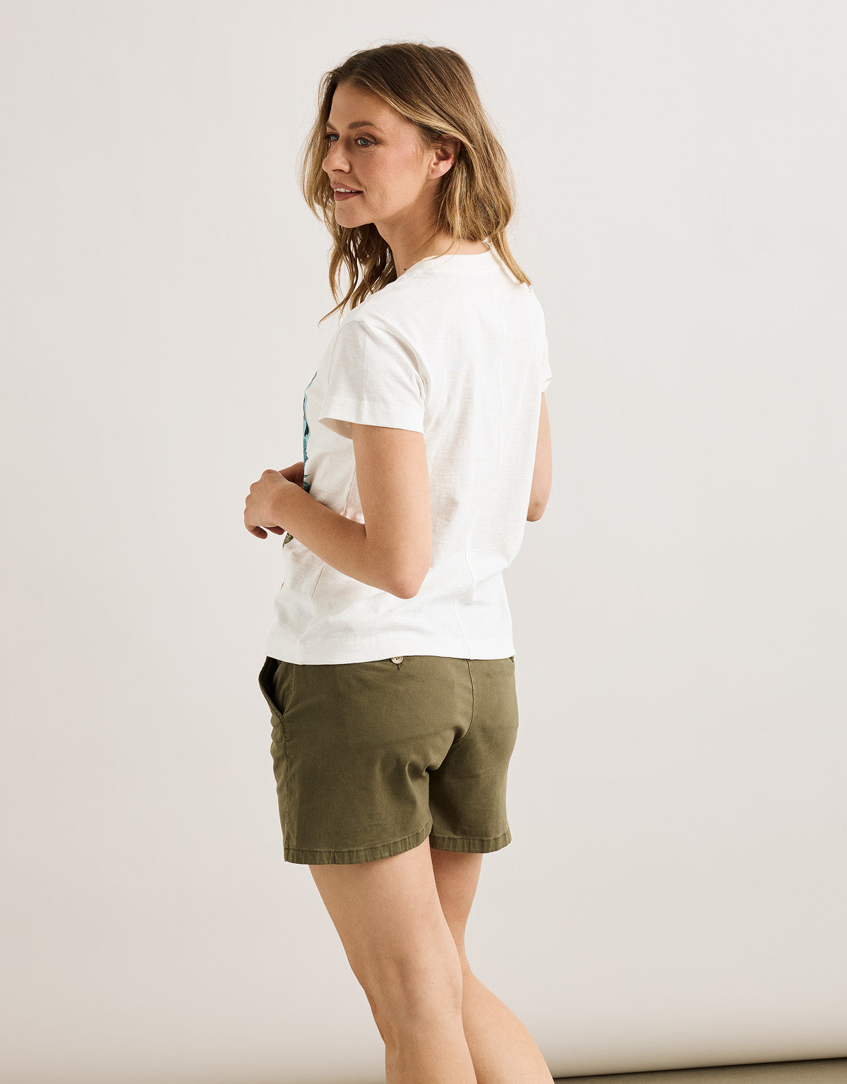 Camiseta Manga Corta Beige - Triviali 3