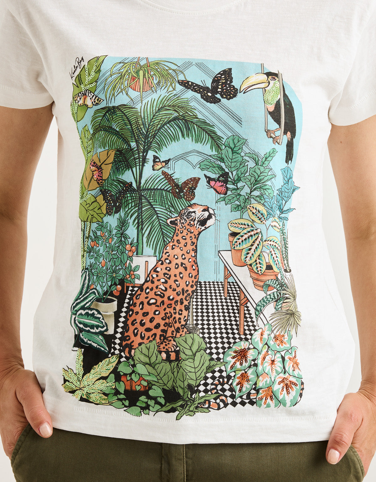 Camiseta Manga Corta Beige - Triviali 5