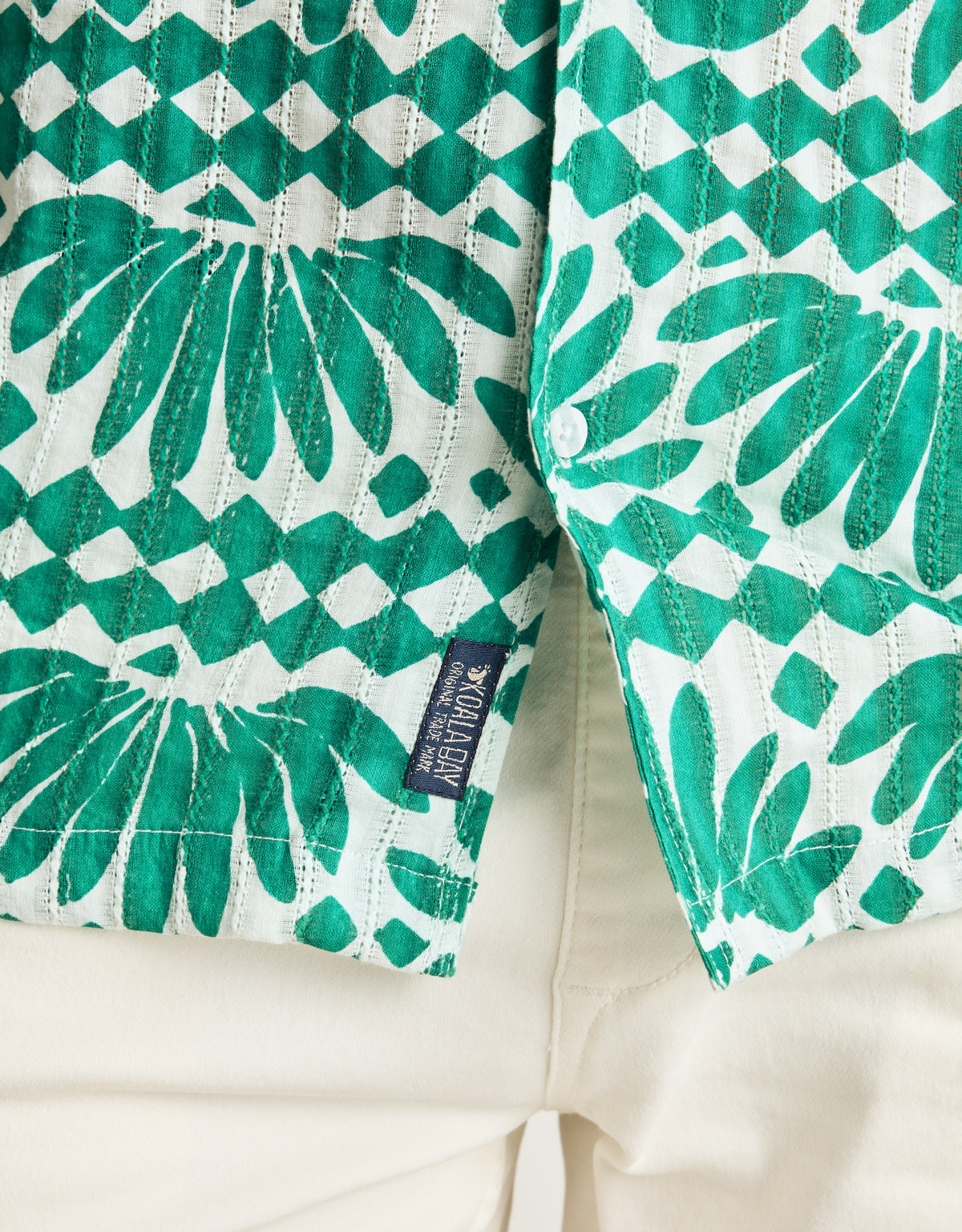 Camisa Manga Corta Verde - Alrendo 5