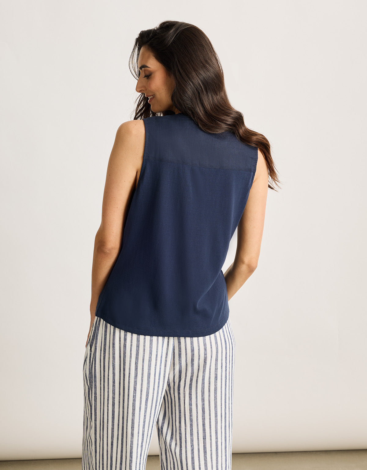 Camisa Tirantes Azul Marino - Nurita 3