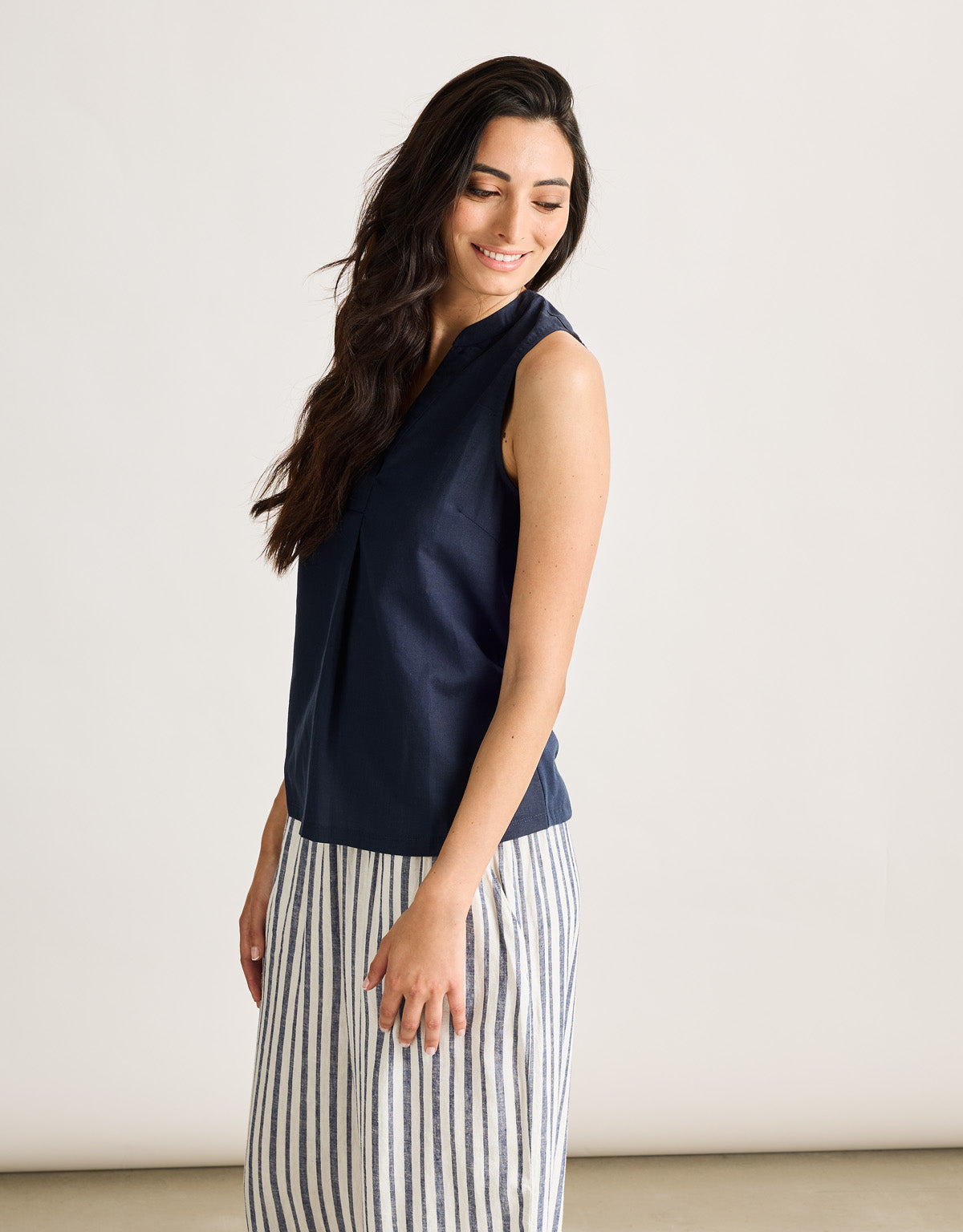 Camisa Tirantes Azul Marino - Nurita 4