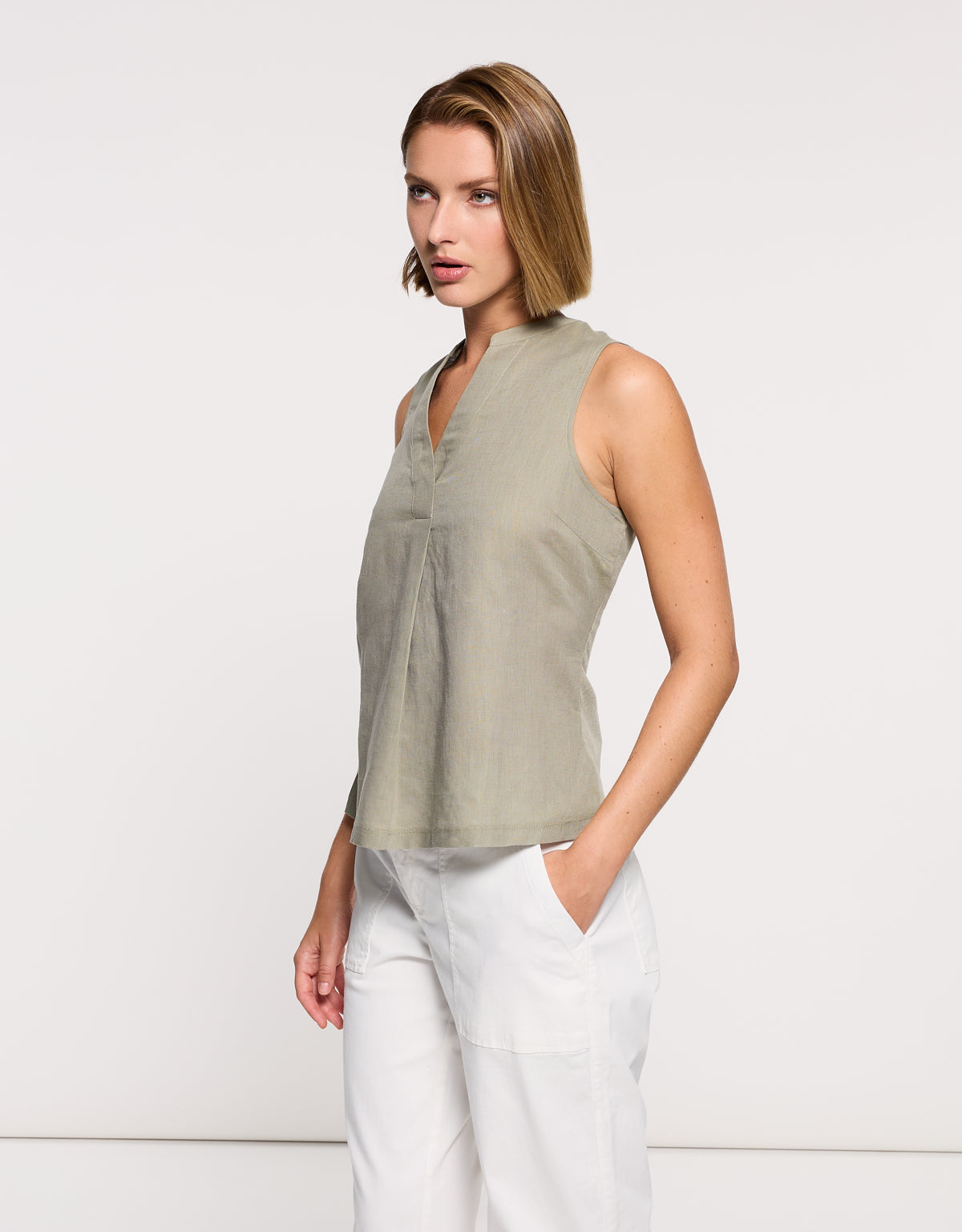 Camisa Tirantes Caqui - Nurita 3