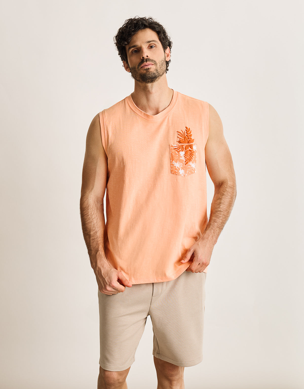 Camiseta Tirantes Naranja - Satri