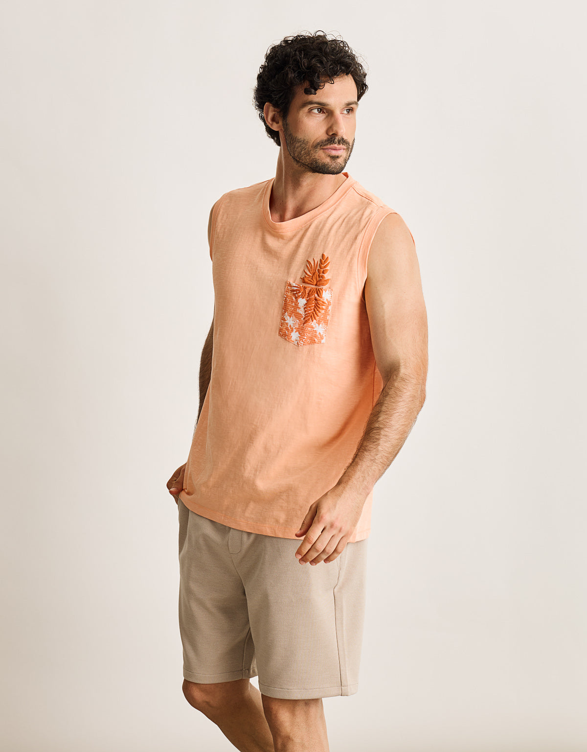 Camiseta Tirantes Naranja - Satri 4