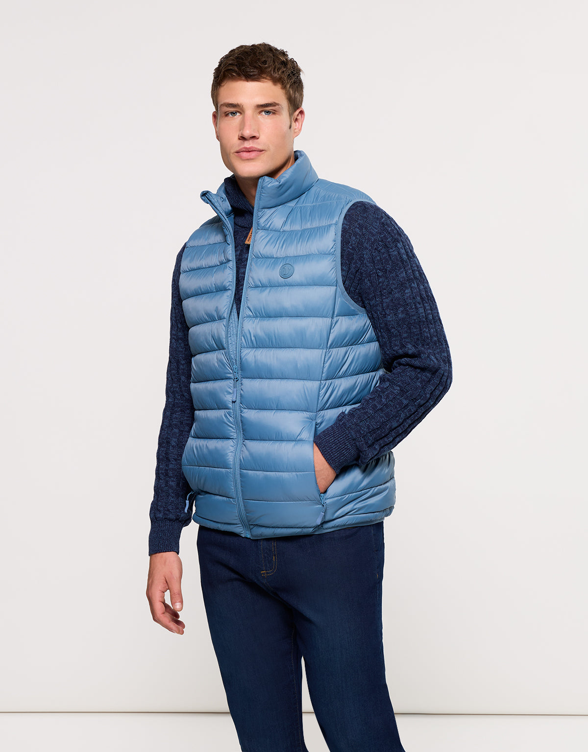 Light Blue Padded Gilet - Ninbo