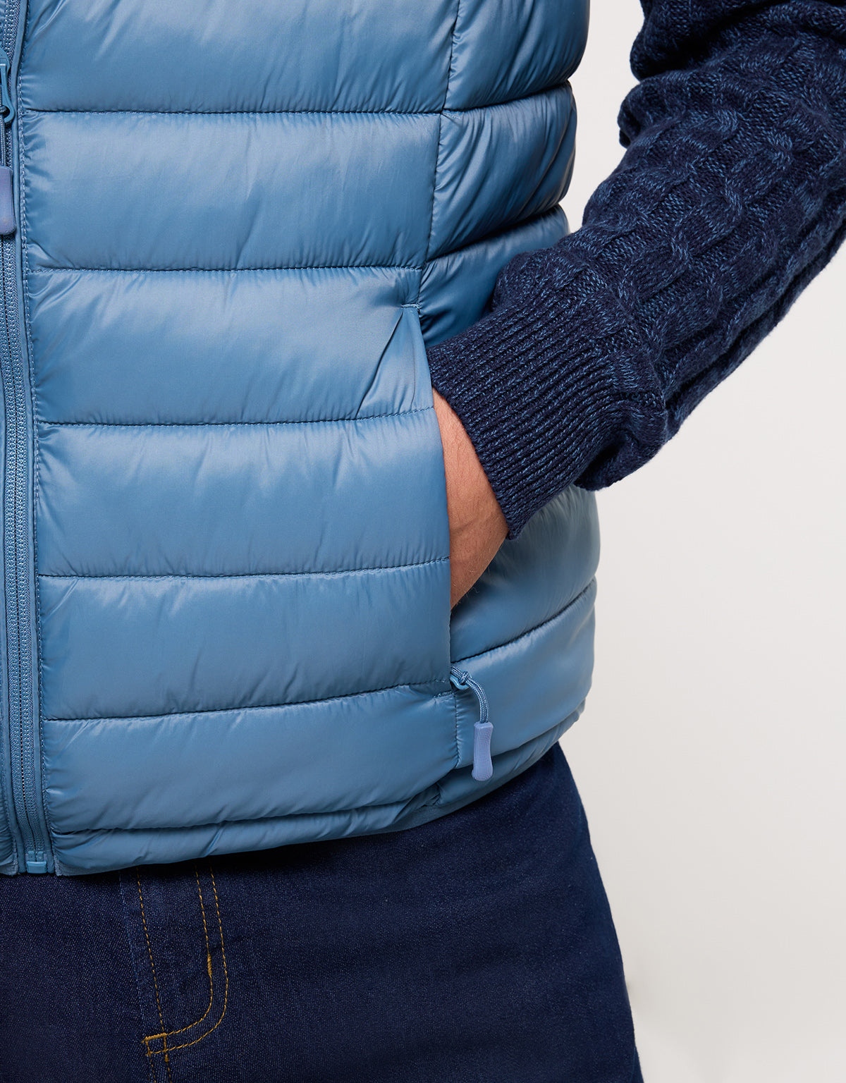 Light Blue Padded Gilet - Ninbo