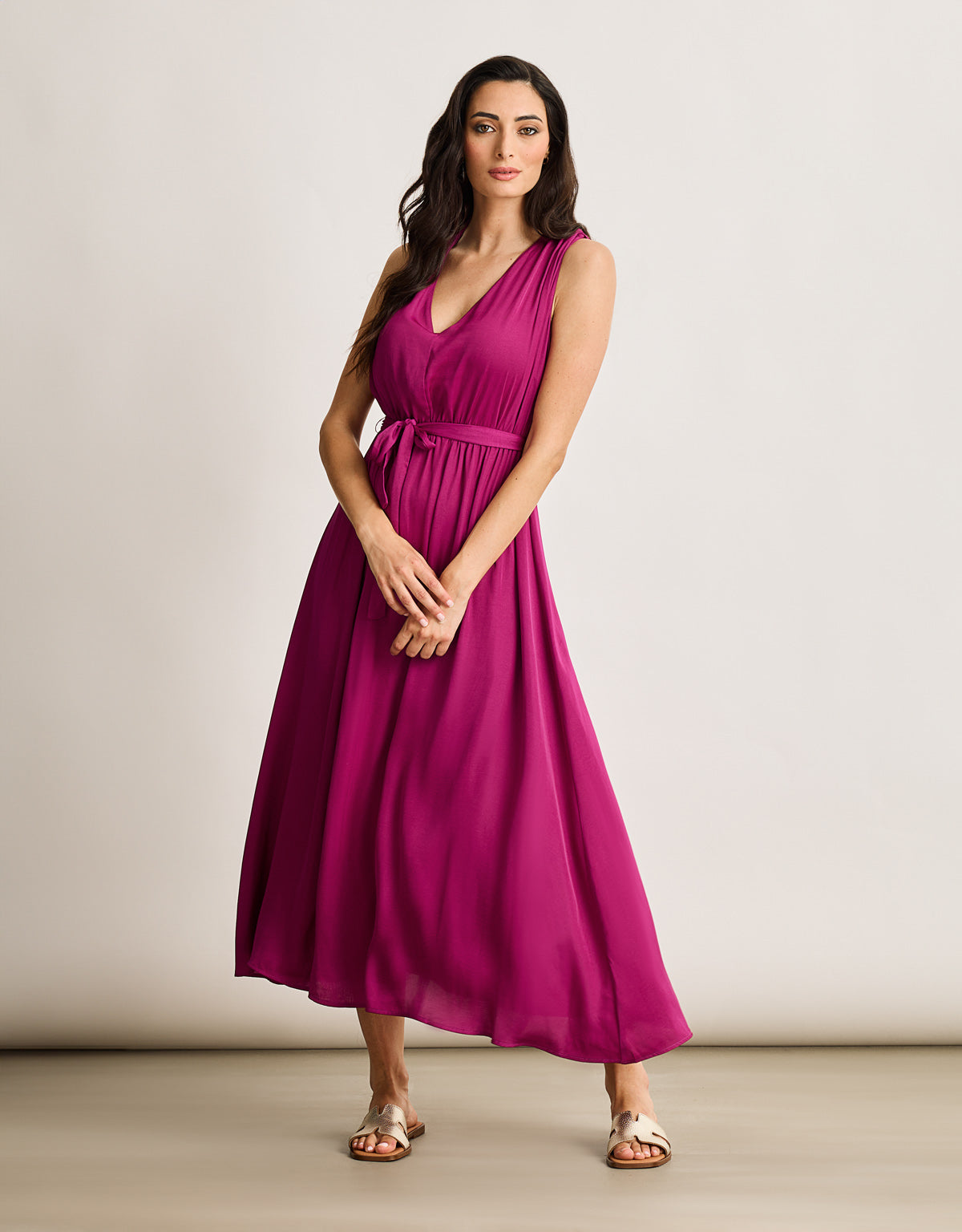 Vestido Largo Morado - Monicasa