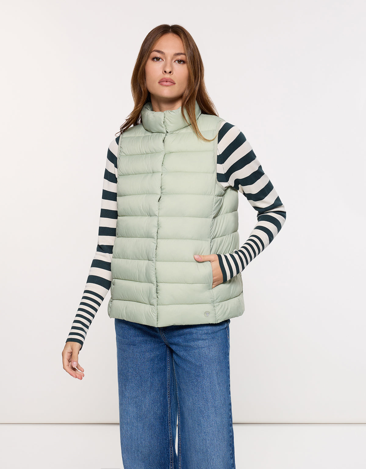 Chaleco Acolchado Caqui - Bare