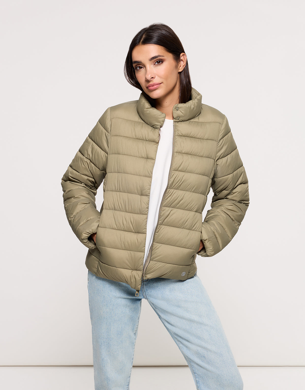 Chaqueta Acolchada Caqui - Bareman