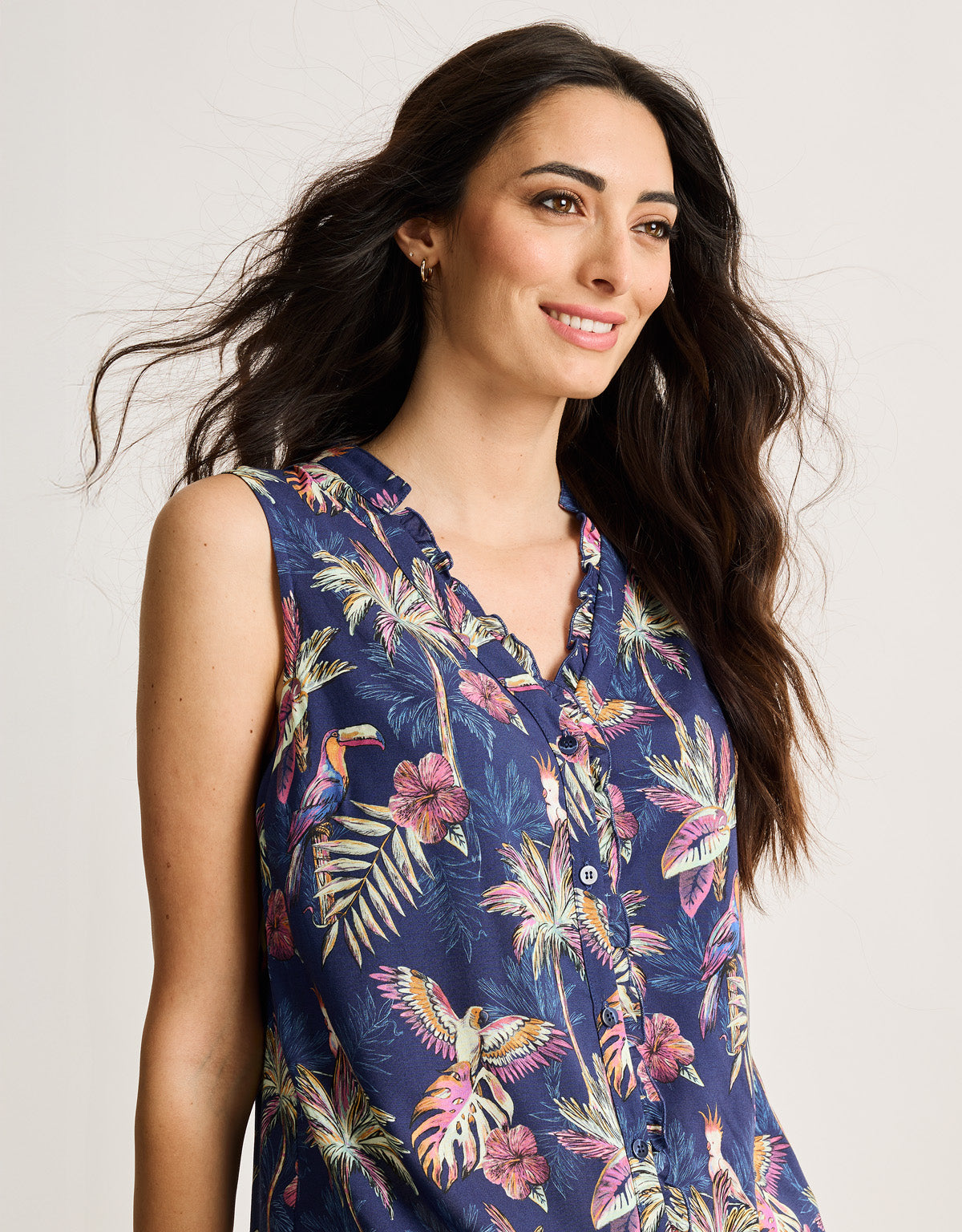 Camisa Manga Corta Azul - Sambisa 5