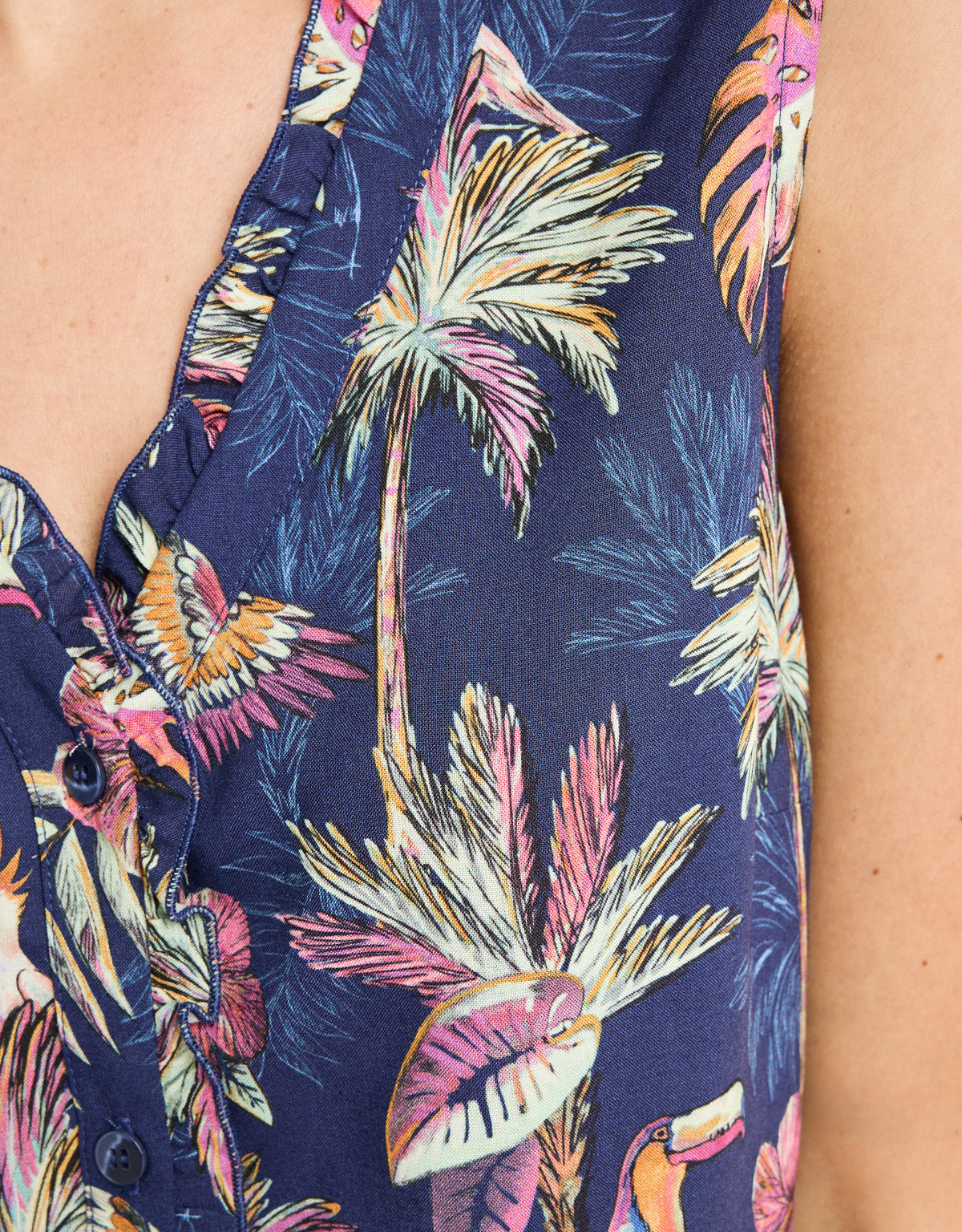 Camisa Manga Corta Azul - Sambisa 6